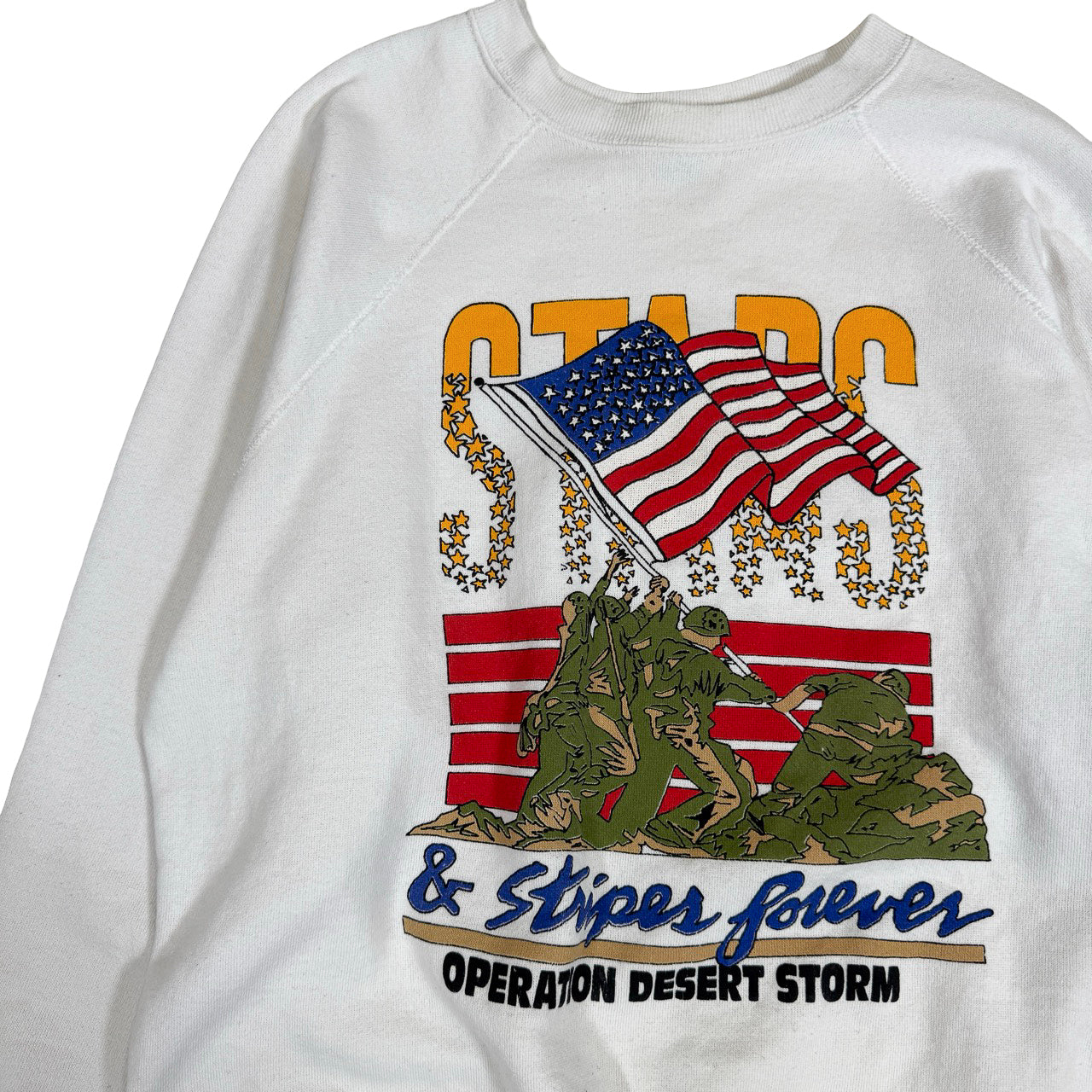 Stars and Stripes Forever Crewneck Vintage Sweatshirt XL