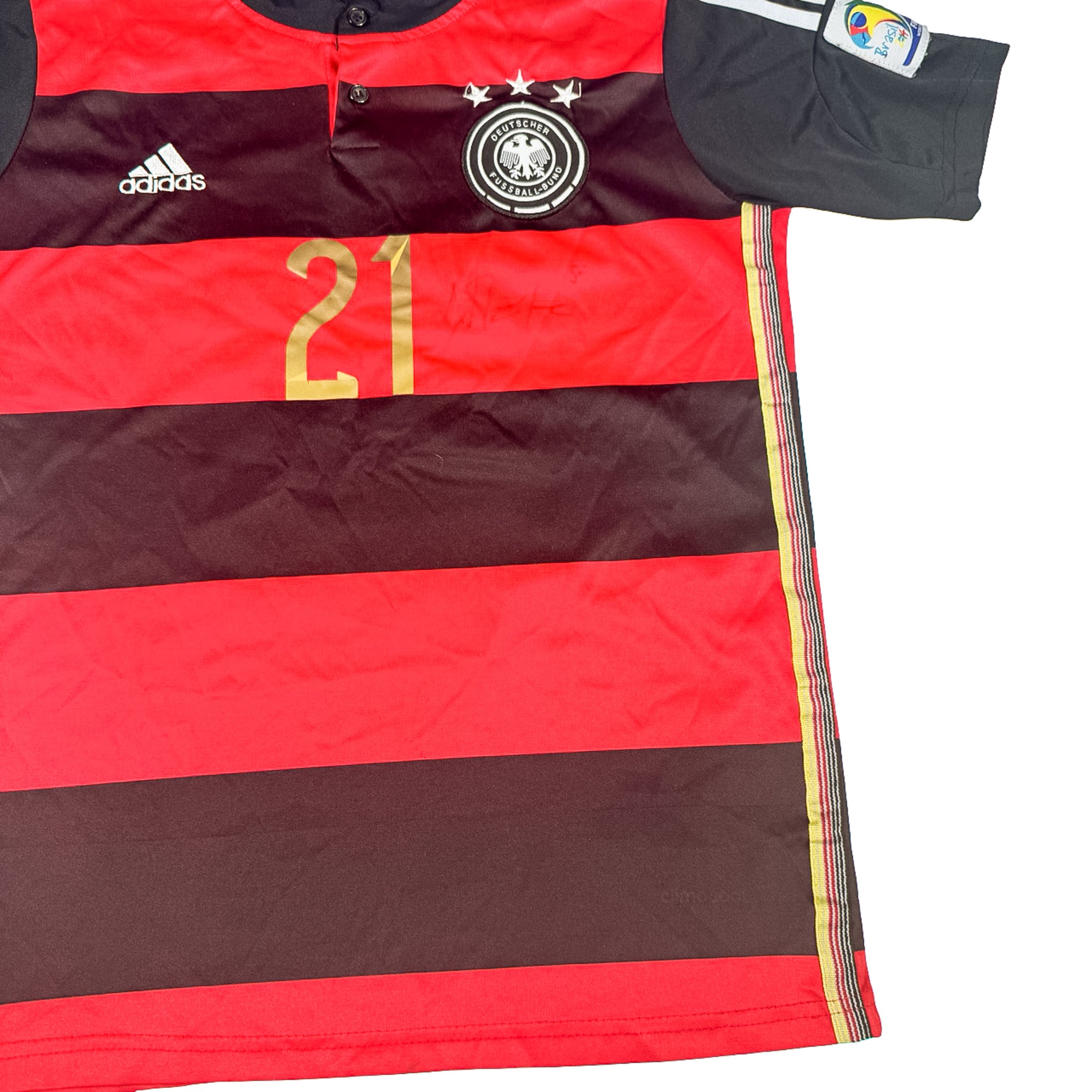 FIFA World Cup German Jersey Black Red Stripes 19x24