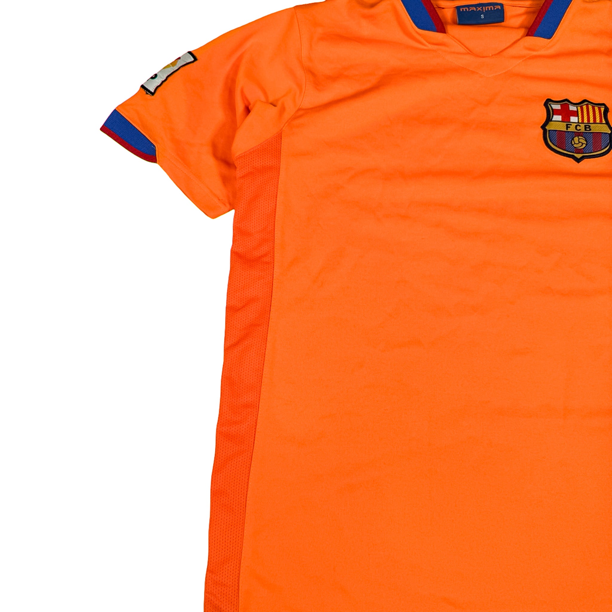 Maxima FCB Barcelona Orange Jersey T-Shirt Size S