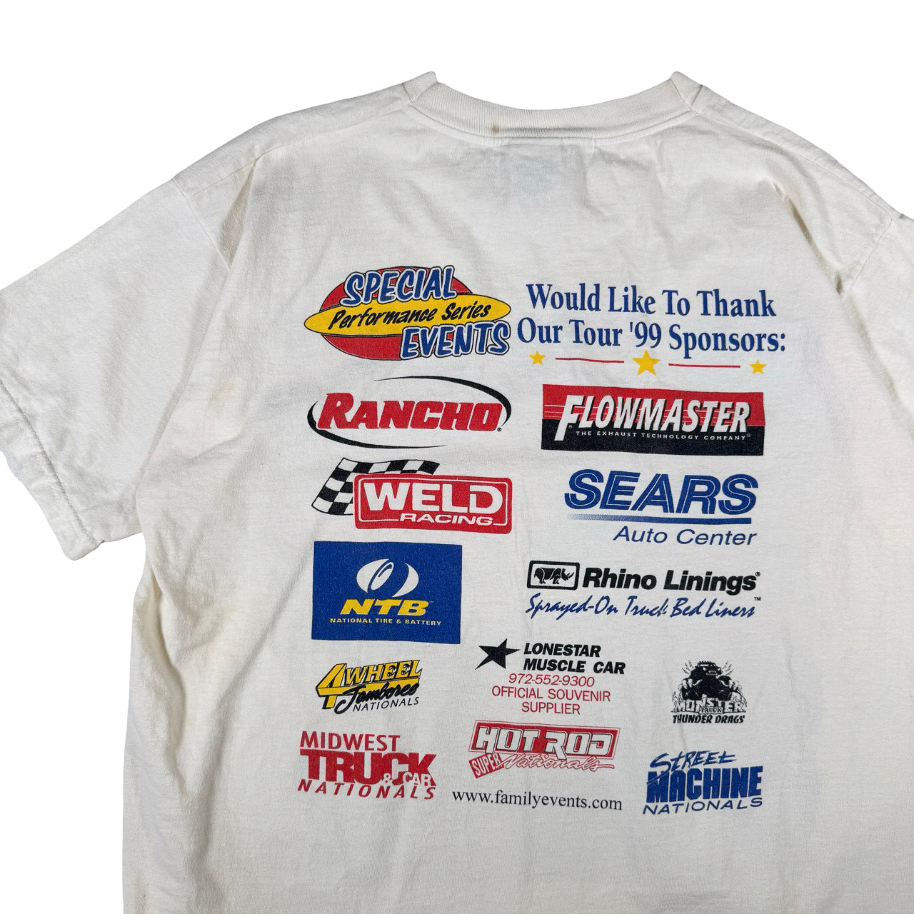 Vintage Fruit of the Loom 4 Wheel Jamboree Nationals 1999 Vintage T-Shirt XL