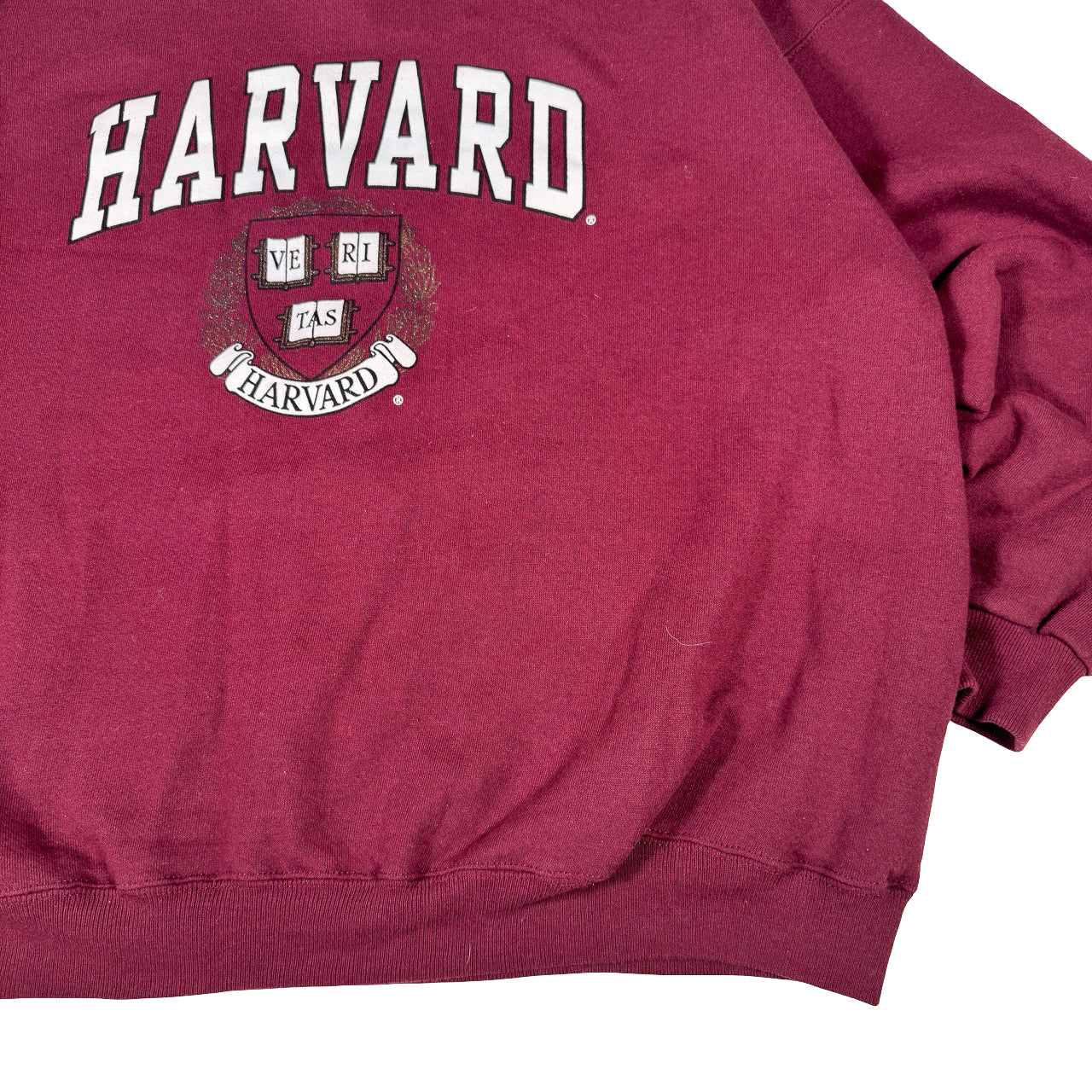 Harvard Burgundy Sweatshirt with Veritas Logo XXL