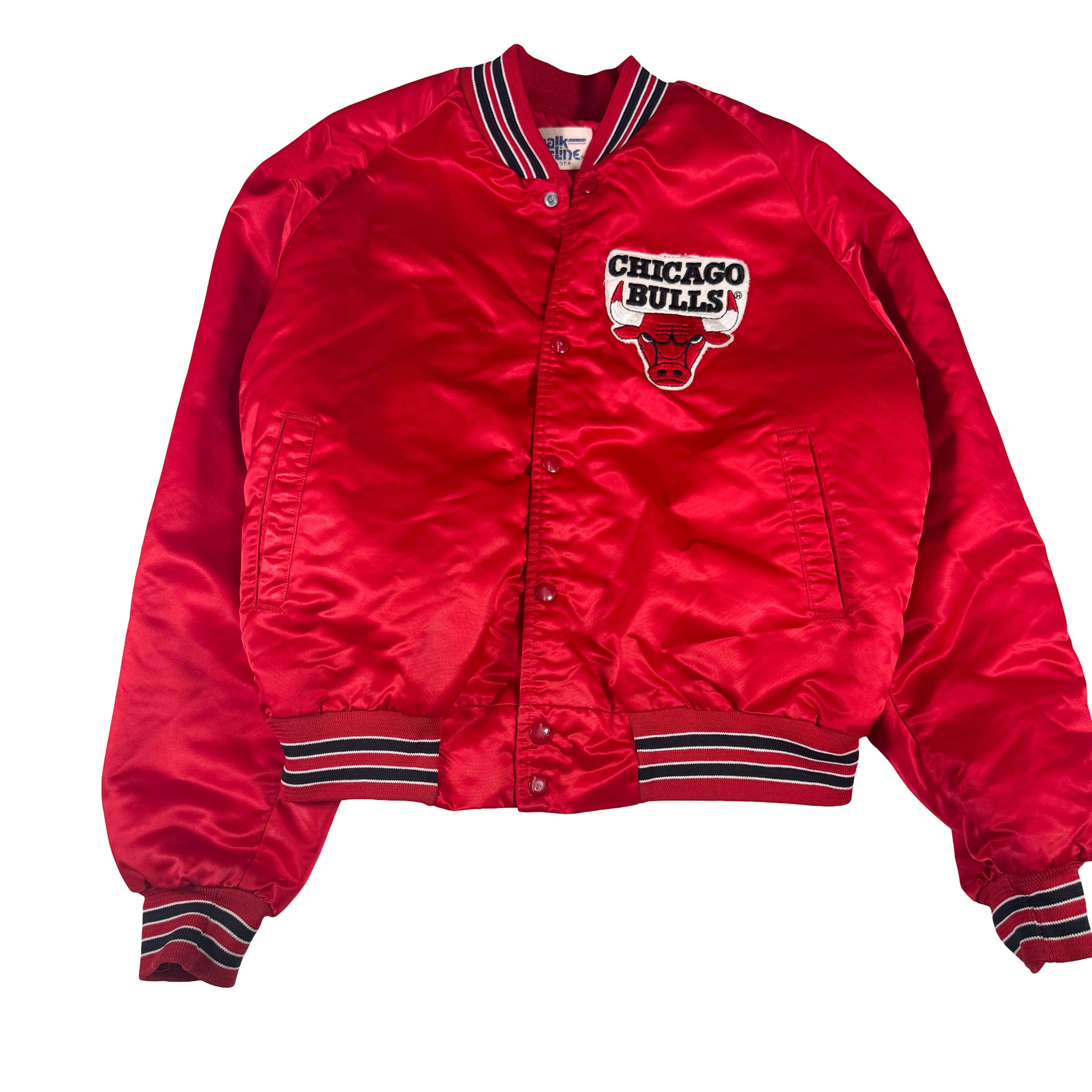 Chalk Line Chicago Bulls Made in USA Embroidered Jacket M
