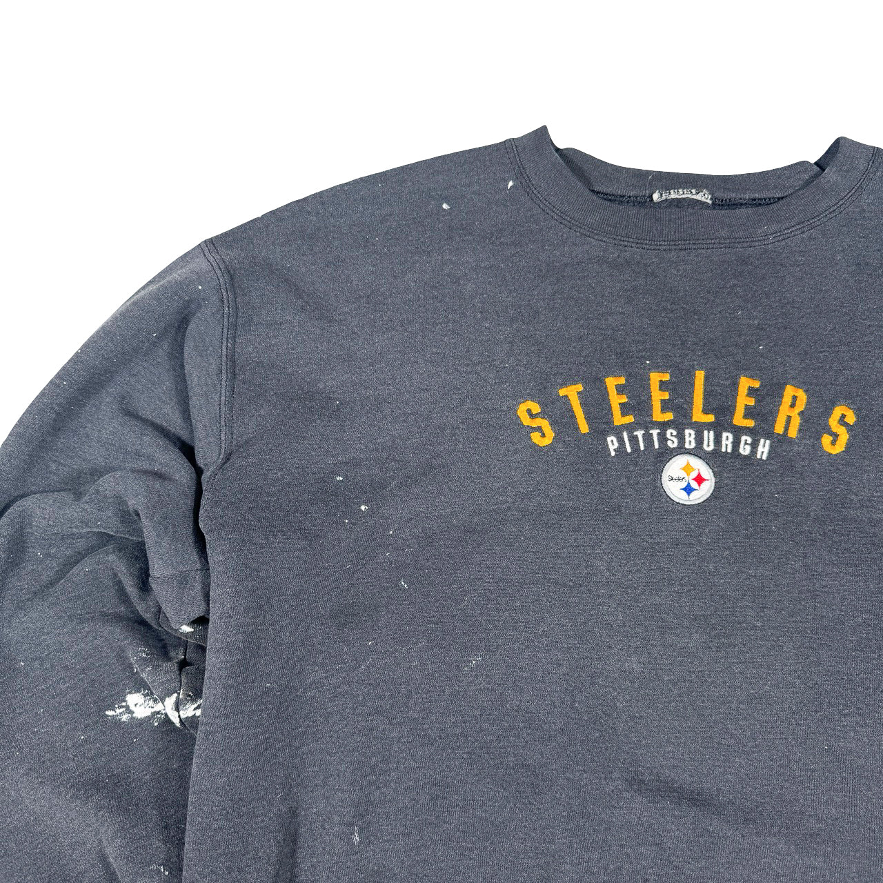 NFL Pittsburgh Steelers Crewneck Sweatshirt with Paint Splatters 24x26
