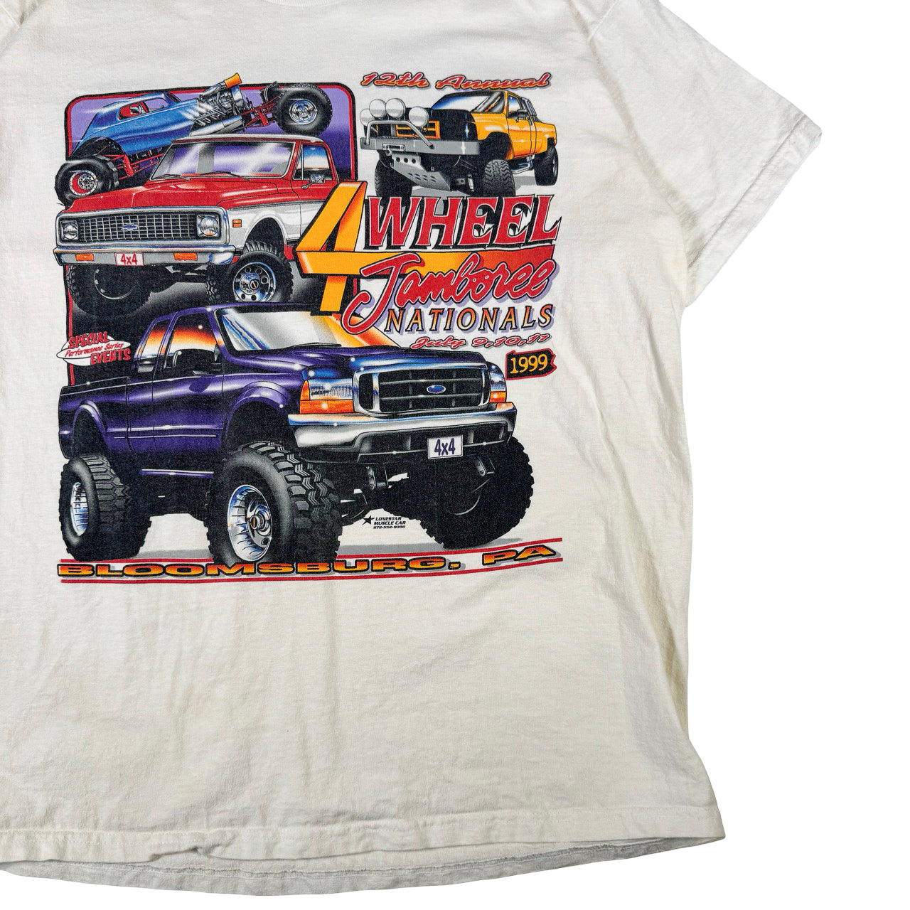 Vintage Fruit of the Loom 4 Wheel Jamboree Nationals 1999 Vintage T-Shirt XL