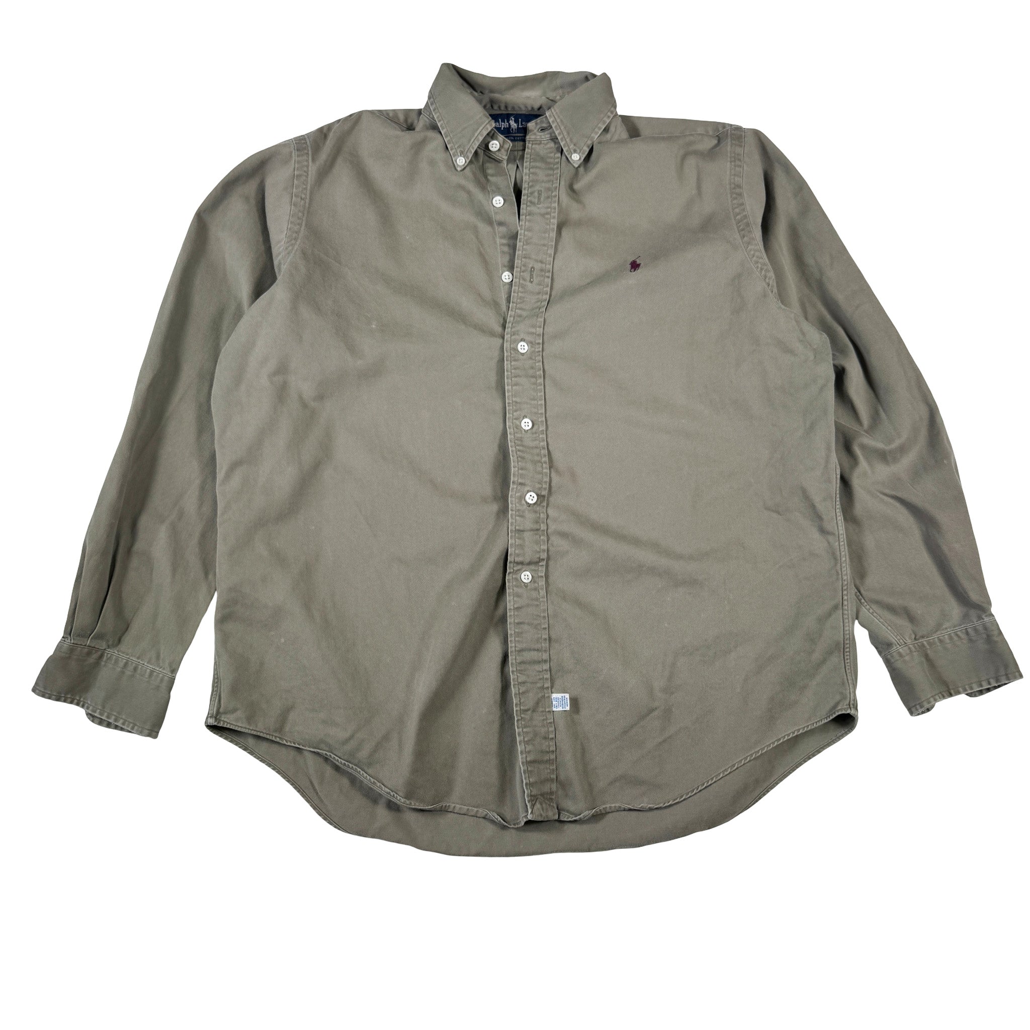 Ralph Lauren Embroidered Double Stitch Button-up Shirt L