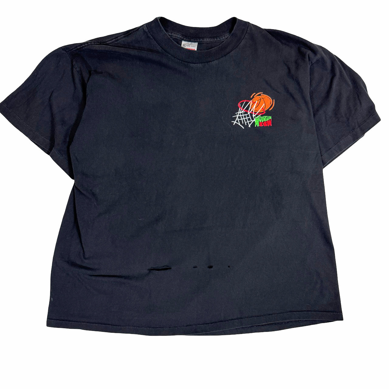 Mountain Dew Basketball Tee Vintage T-Shirt XL