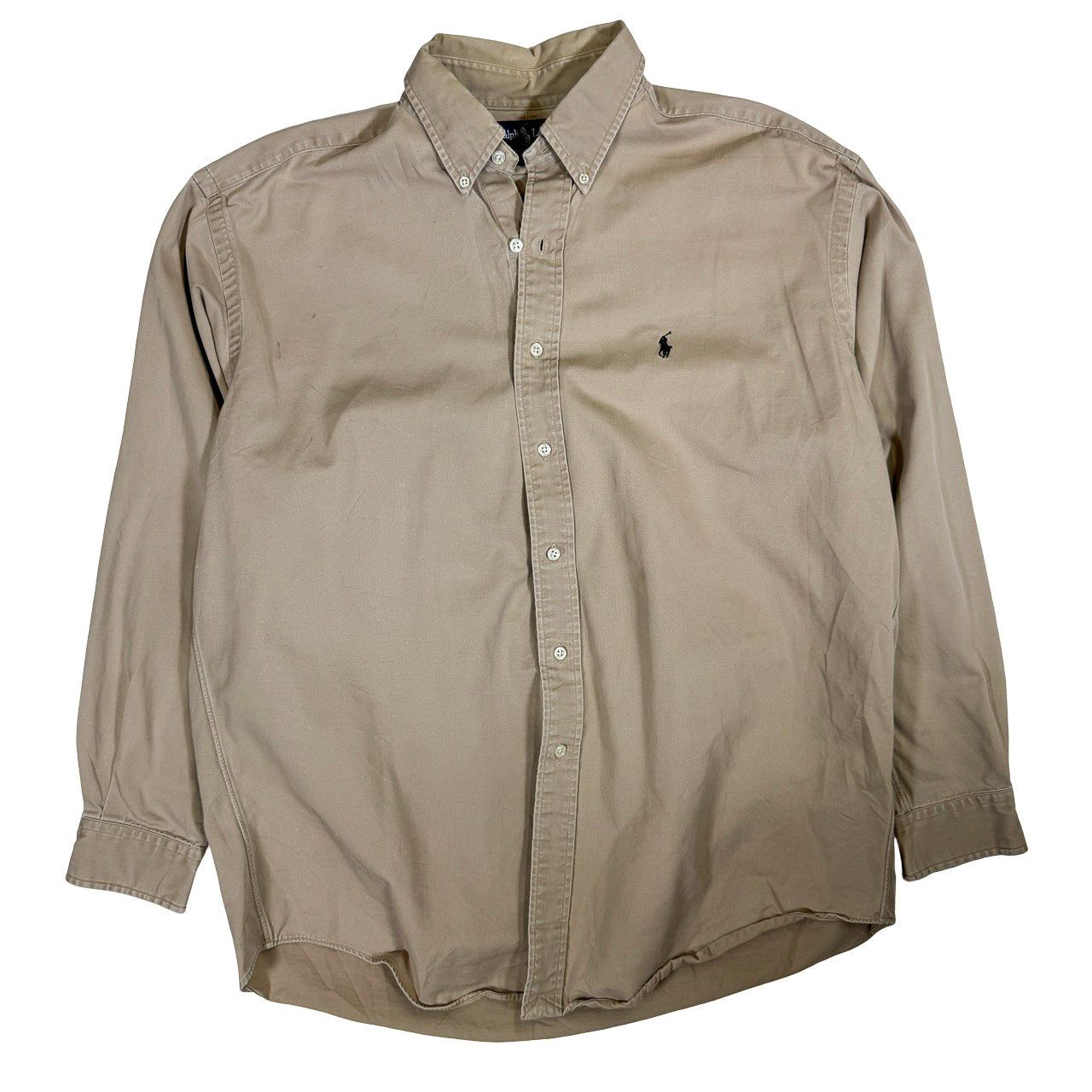 Polo Ralph Lauren Cream Button up Vintage Button Up L