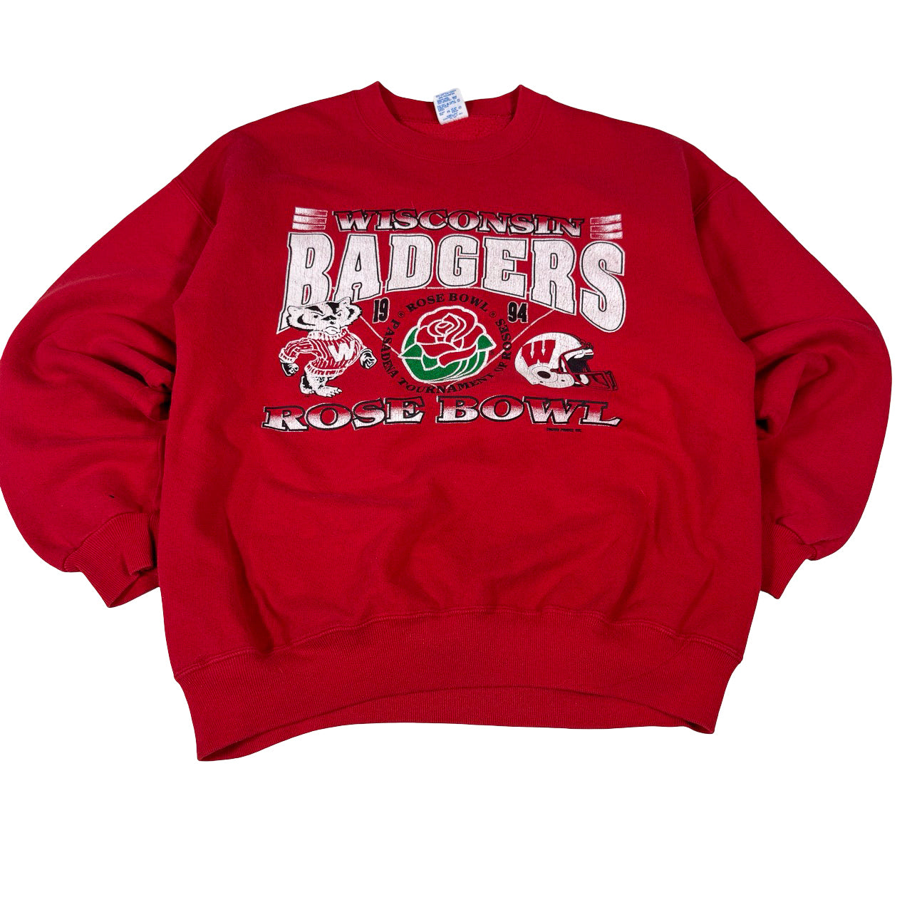 Rose Bowl Wisconsin Badgers Tournament Sweatshirt — 1994 Championship XL