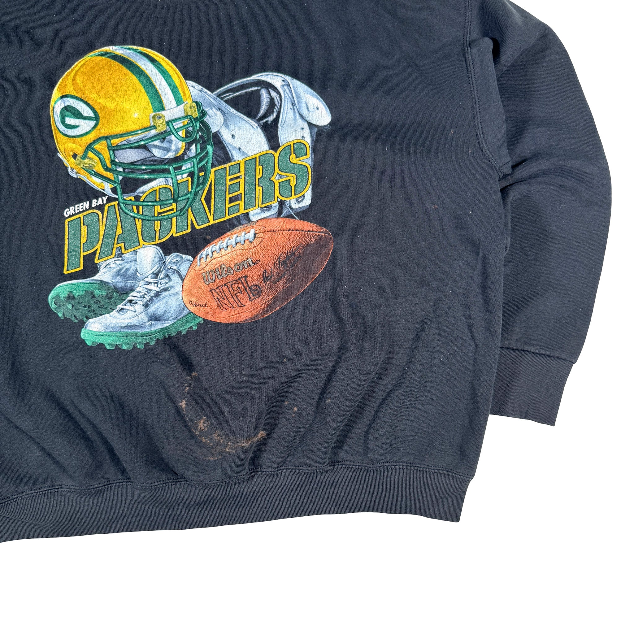 Green Bay Packers Single Stitch Sweatshirt XXL