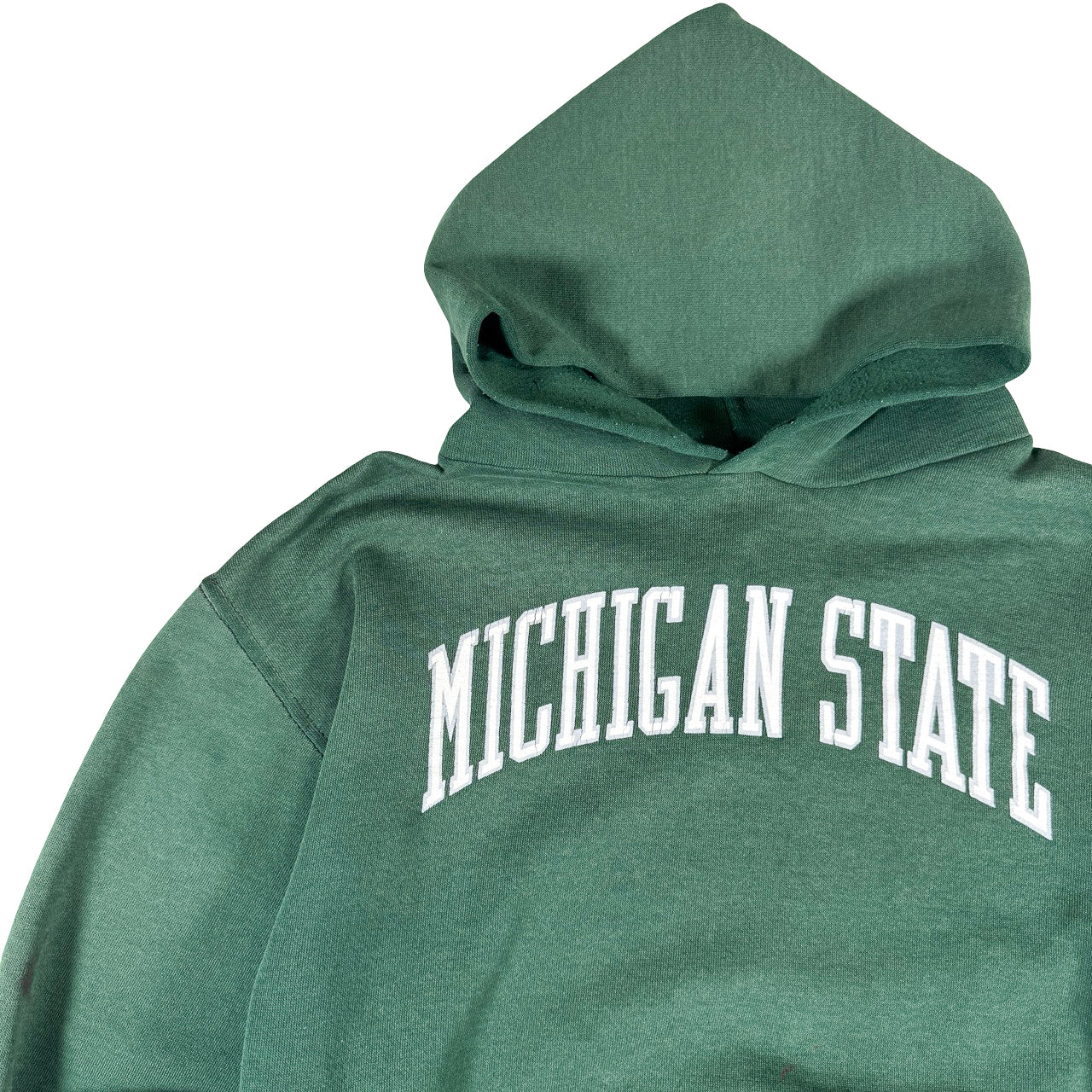 Michigan State Green Kangaroo Pouch  Vintage Hoodie