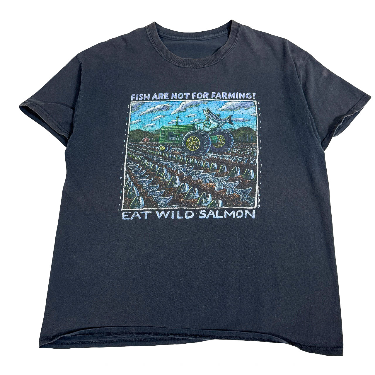 Eat Wild Salmon Vintage T-Shirt