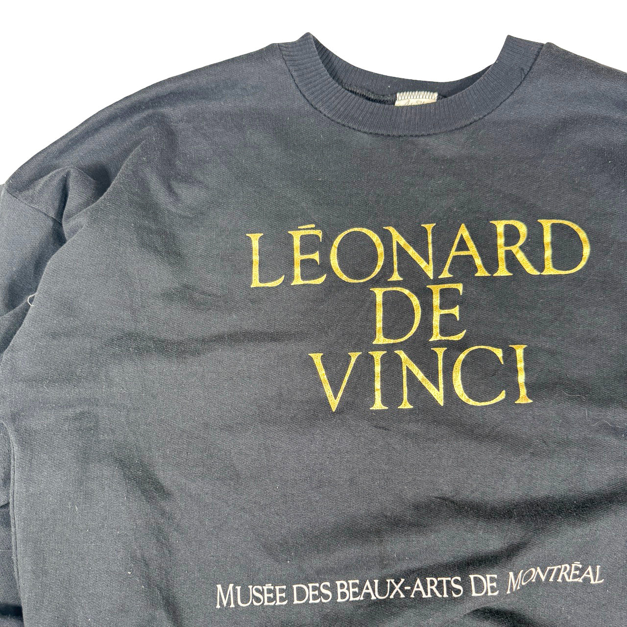 Leonard De Vinci Montreal Museum Sweatshirt — Mid-2000s Black & Yellow 23/24