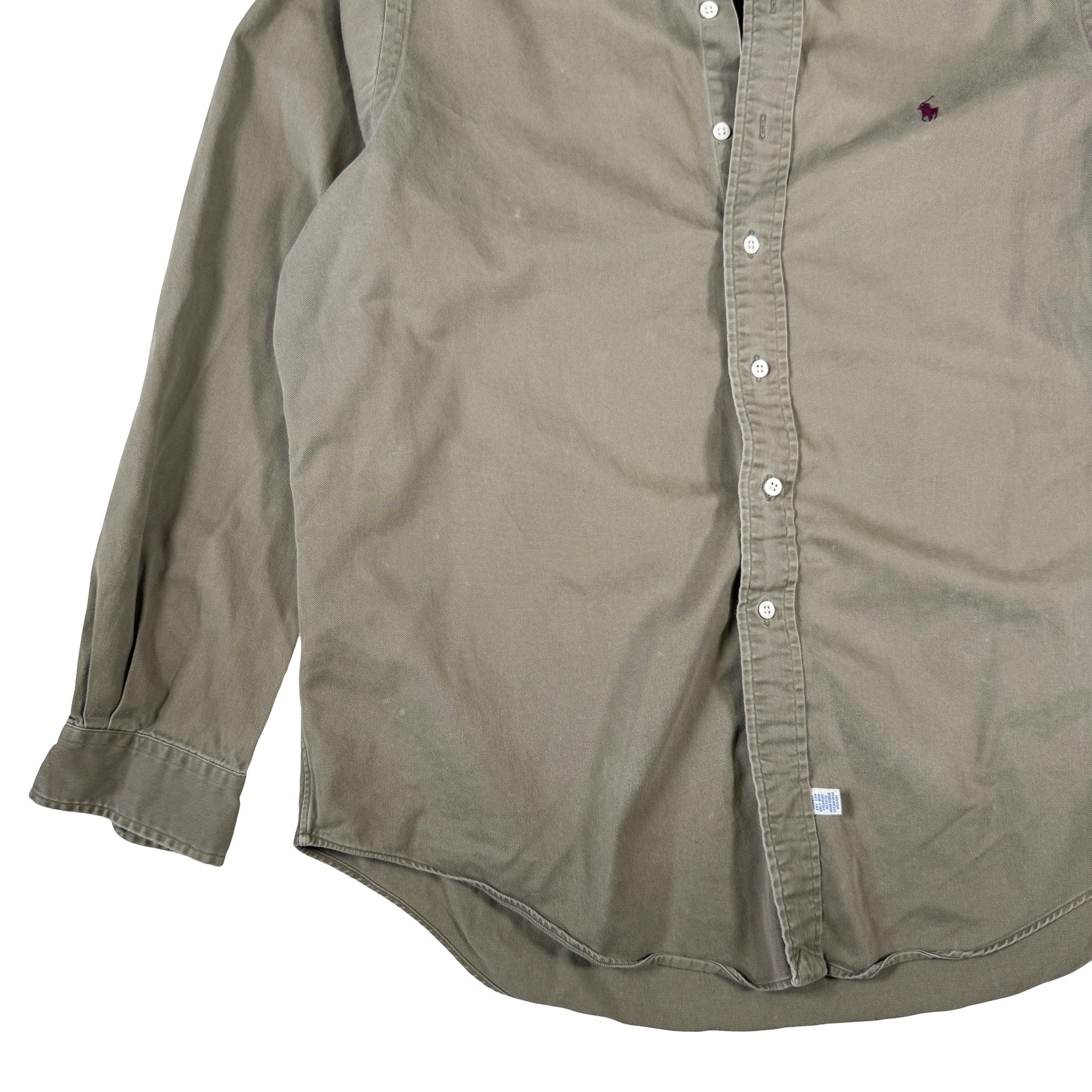 Ralph Lauren Embroidered Double Stitch Button-up Shirt L