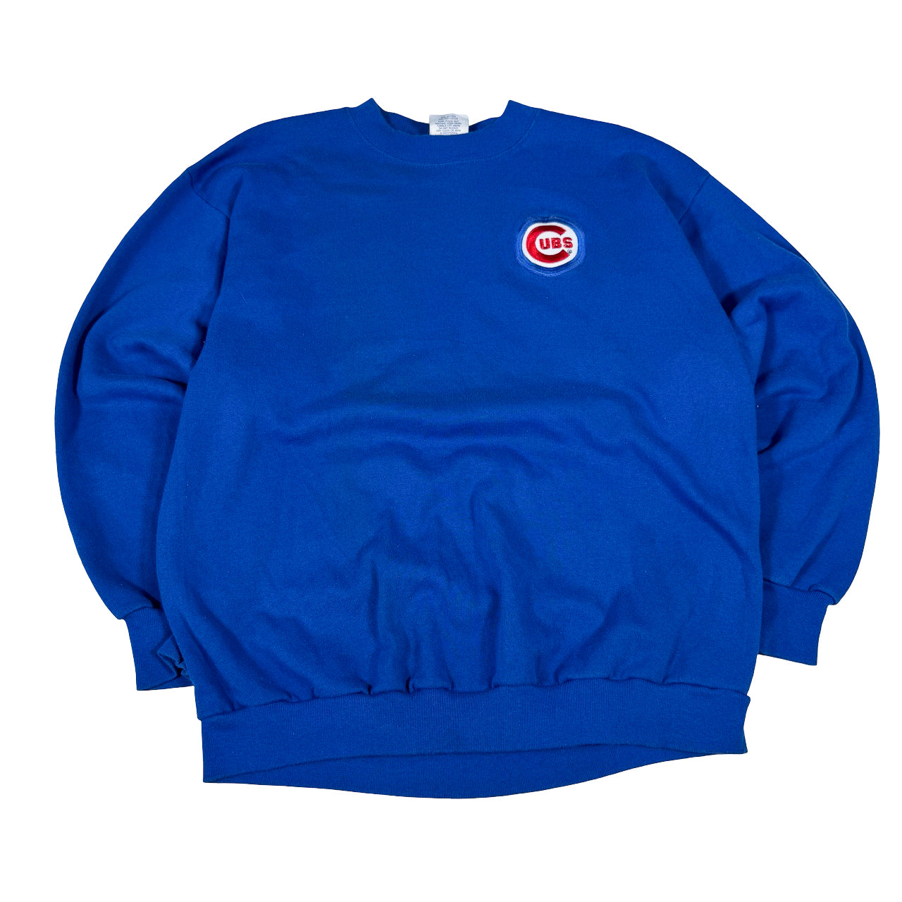 MLB Chicago Cubs Crewneck — 1990s Blue Heavyweight Sweatshirt XL
