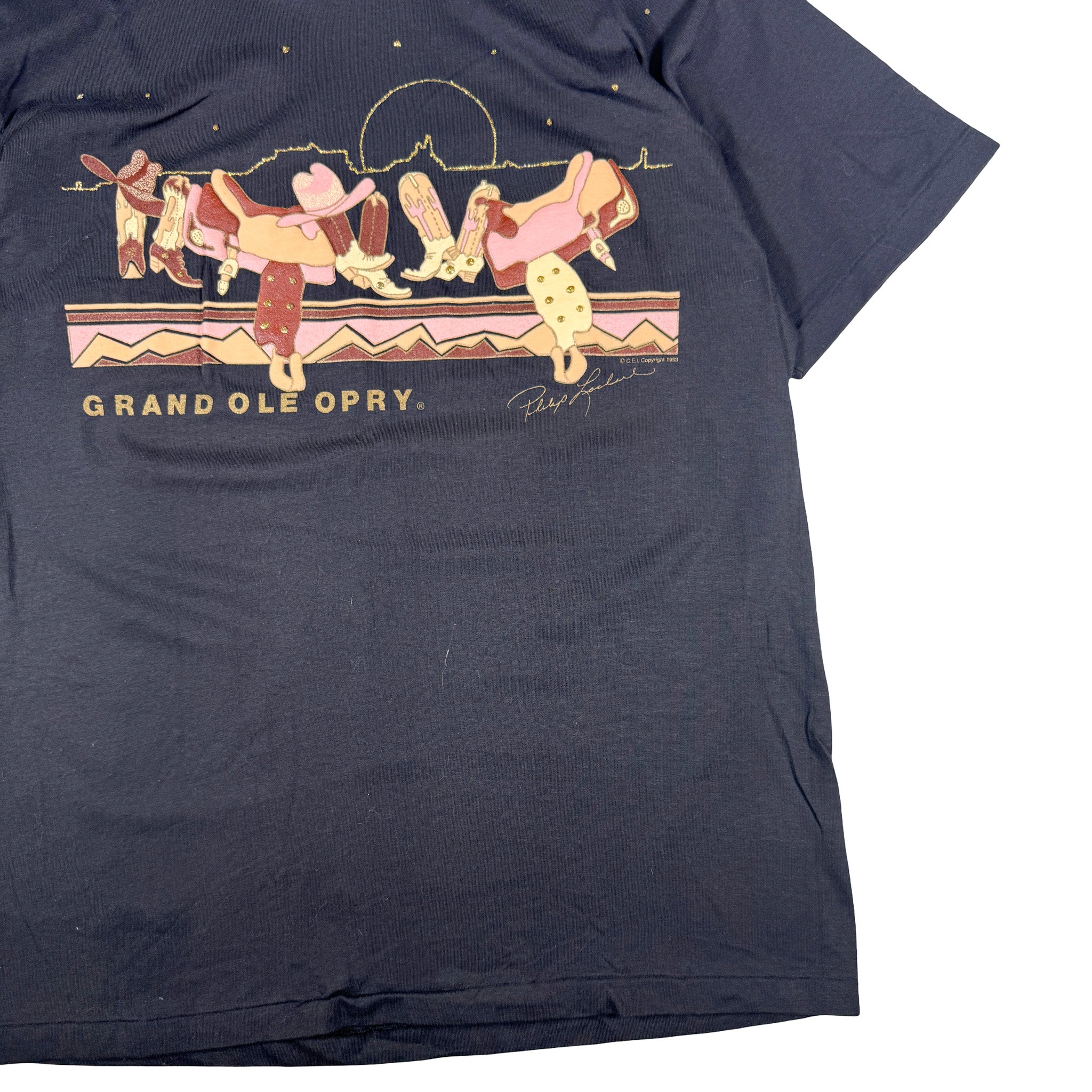 ONEITA Grande Ole Opry Single Stitch Made in USA Tee L