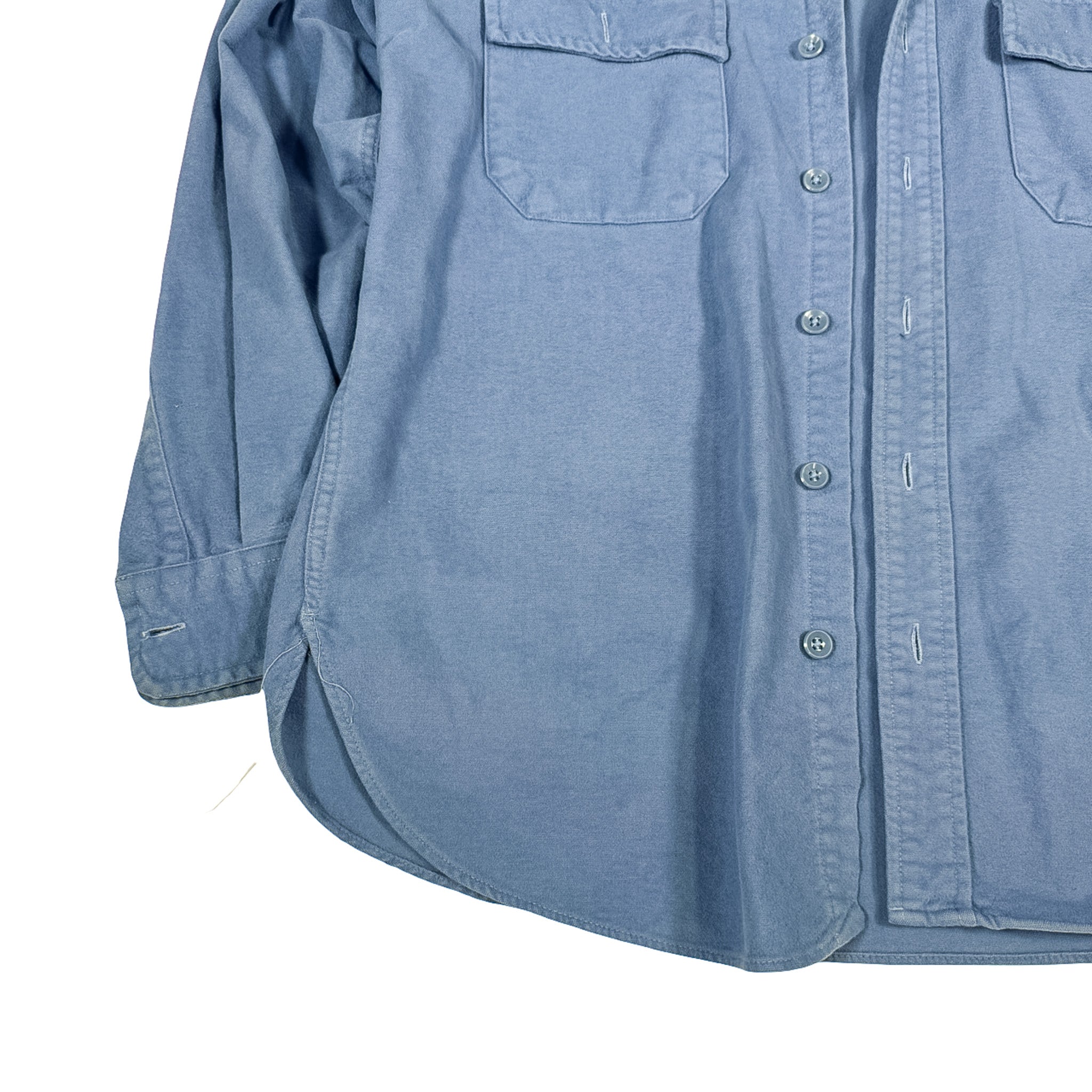 LL Bean Heavy Material Button-up Shirt Light Blue 24x29