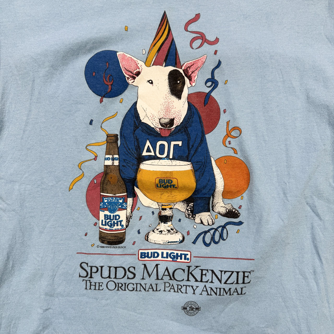 Vintage Bud Light Spuds Mackenzie Tee L