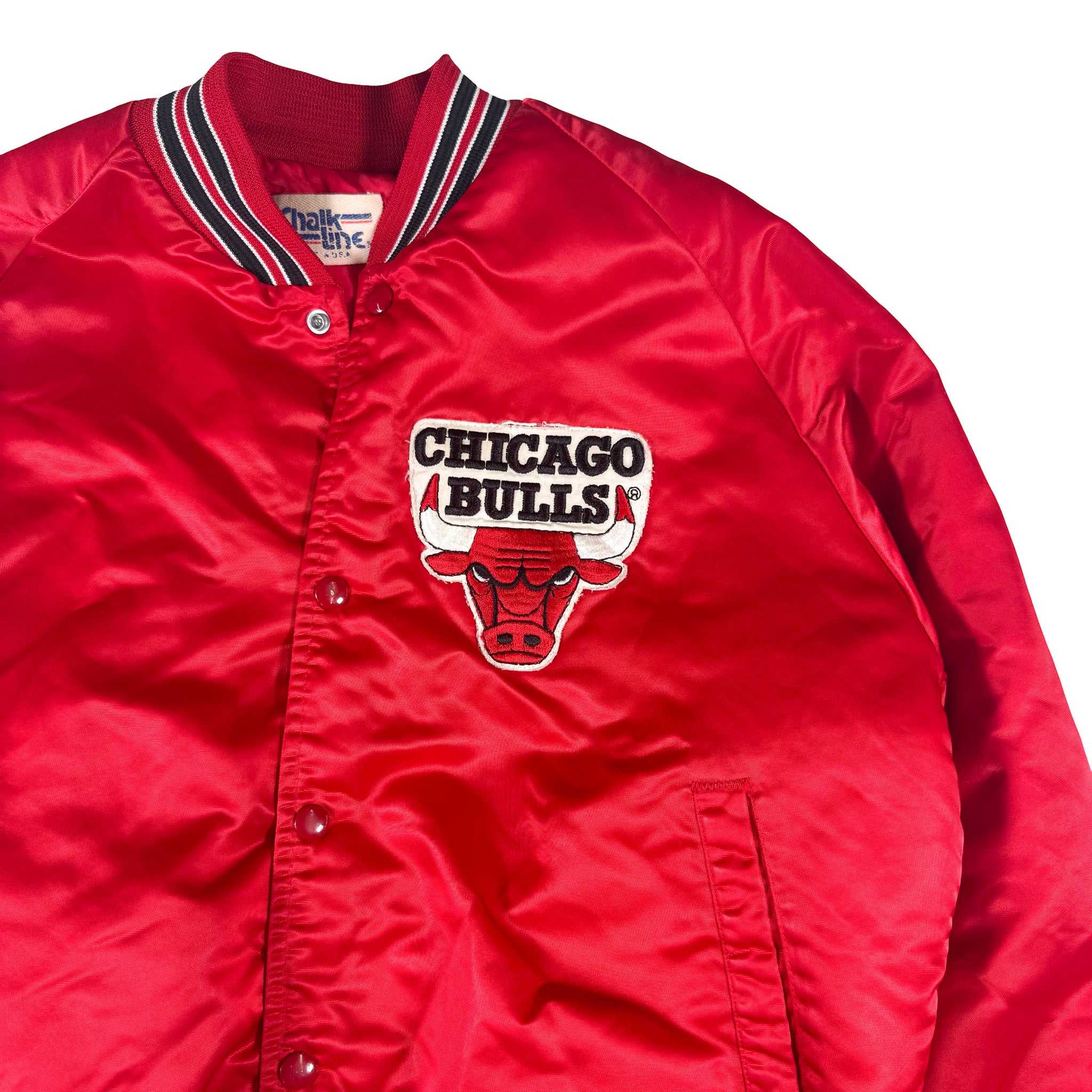 Chalk Line Chicago Bulls Made in USA Embroidered Jacket M