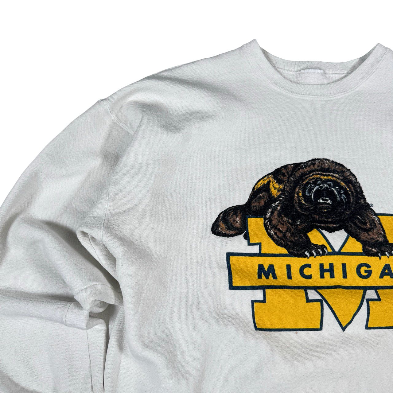 Michigan Merch Crewneck Sweatshirt Badger Graphic 25x25
