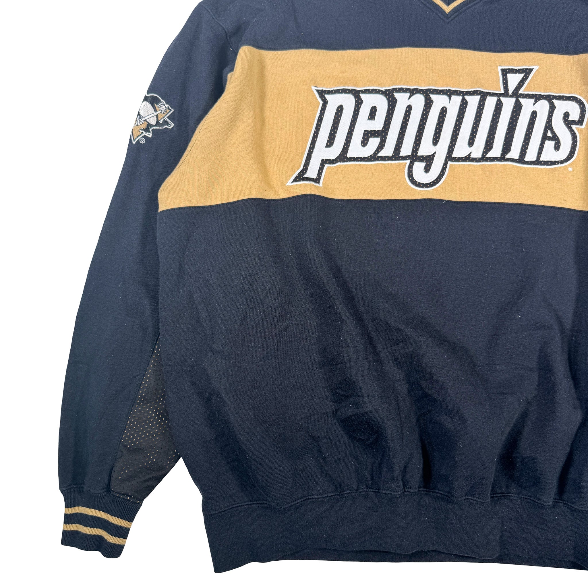Lee Sports Embroidered Penguins Crewneck Sweatshirt L