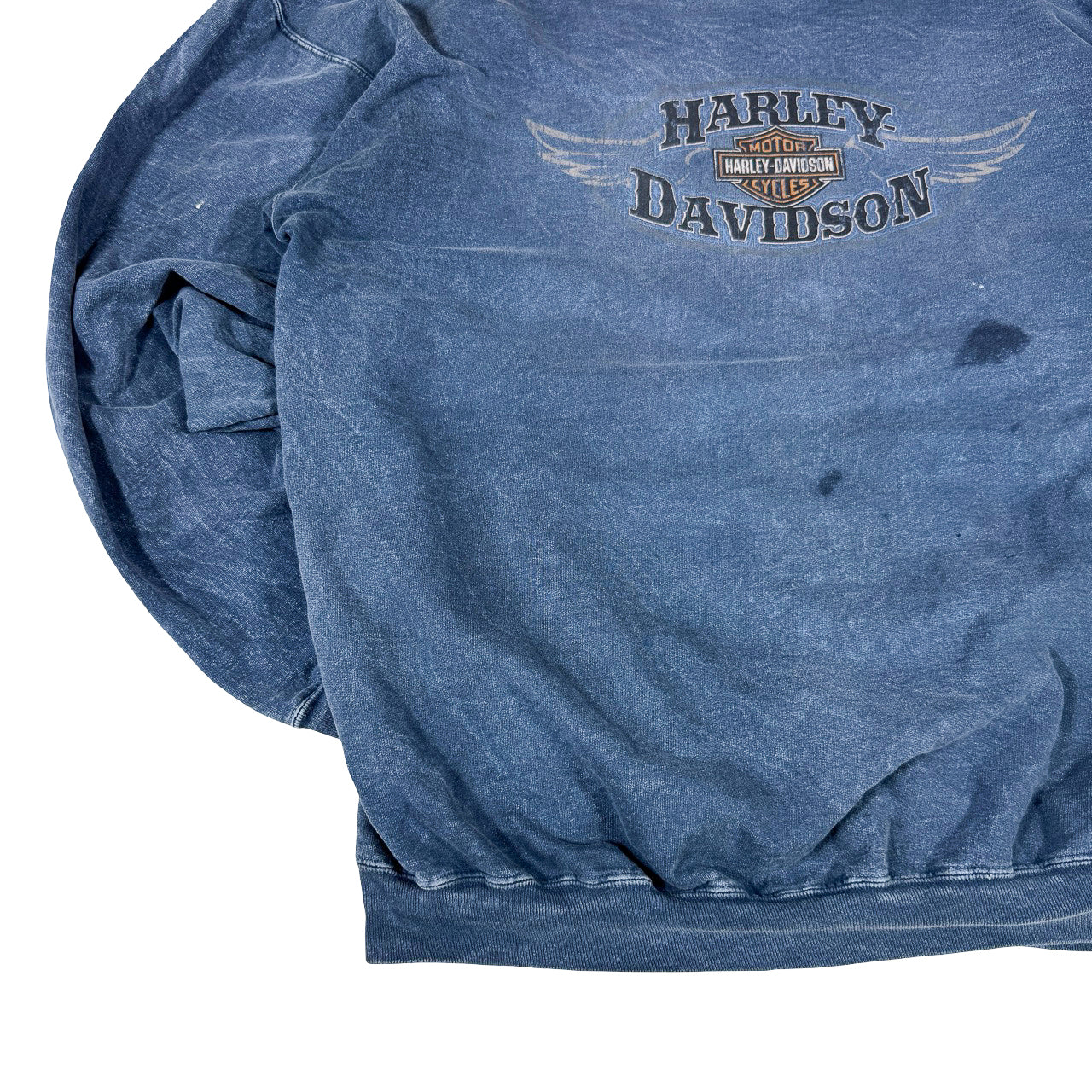 Harley Davidson Ontario Canada Longsleeve — 90s Graphic Sweatshirt XL