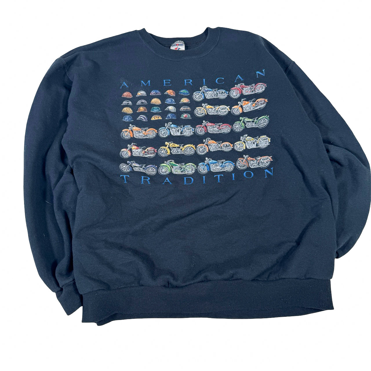 Jerzees American Tradition Motorcycle Sweatshirt — Y2K Black L