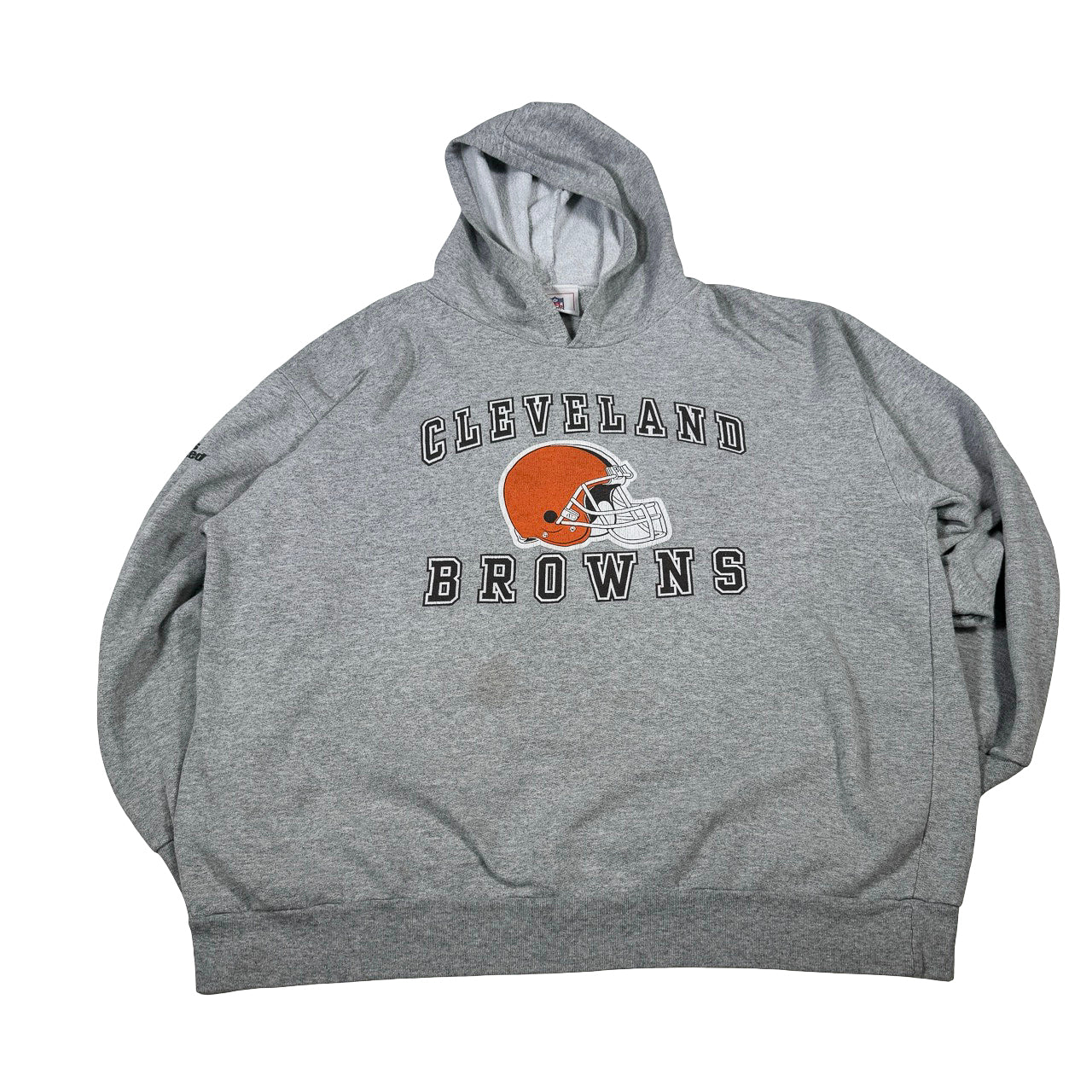 Cleveland Browns Gray Hoodie with Helmet Graphic - XL