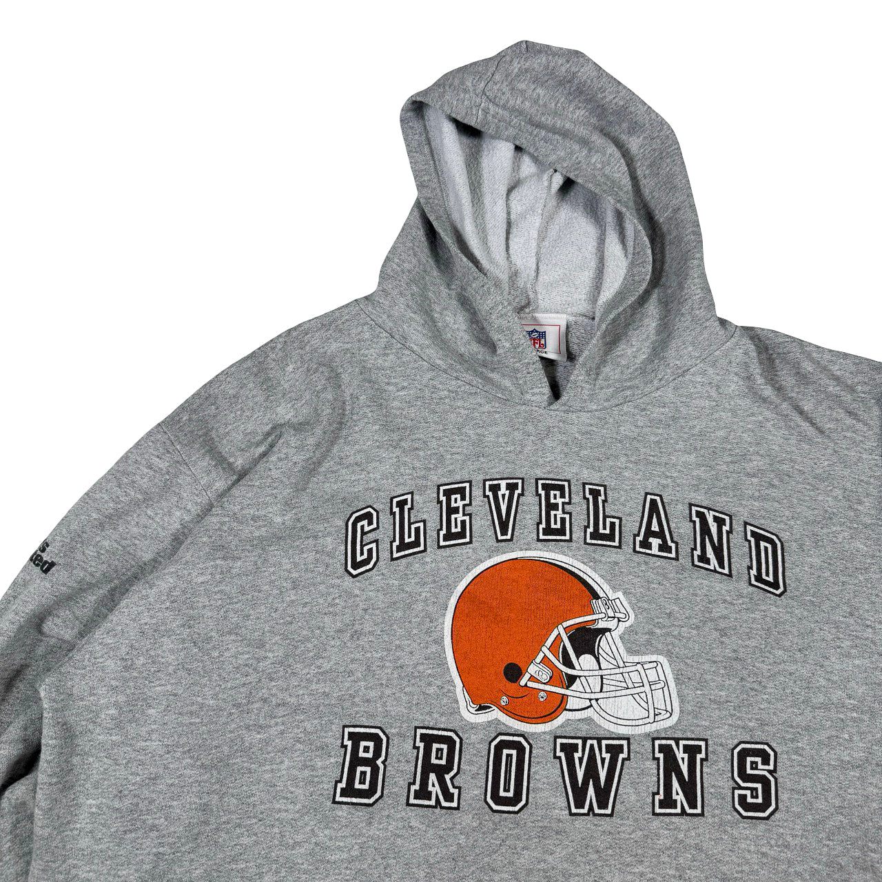 Cleveland Browns Gray Hoodie with Helmet Graphic - XL