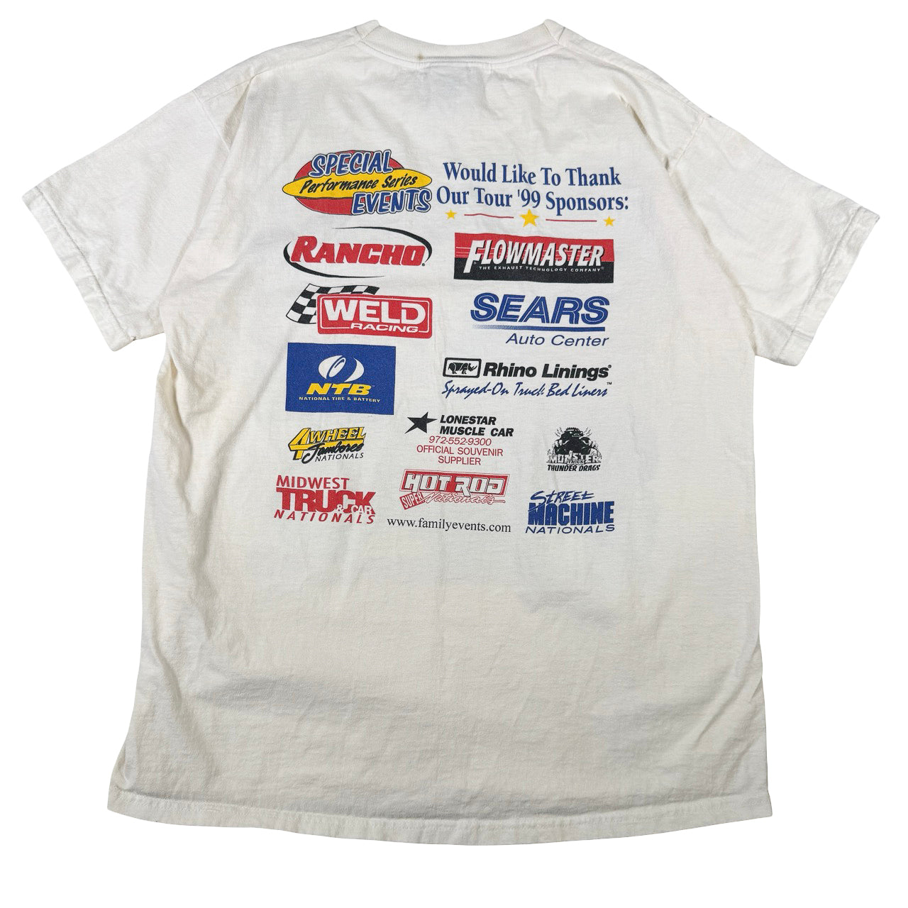 Vintage Fruit of the Loom 4 Wheel Jamboree Nationals 1999 Vintage T-Shirt XL