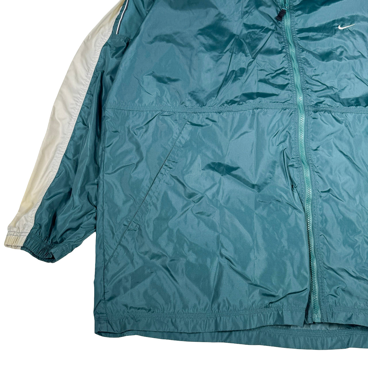 Nike Windbreaker Teal White Colorblock XXL
