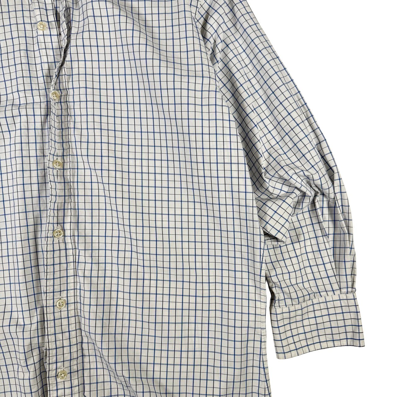 Ralph Lauren  90s White Plaid Vintage Button Up