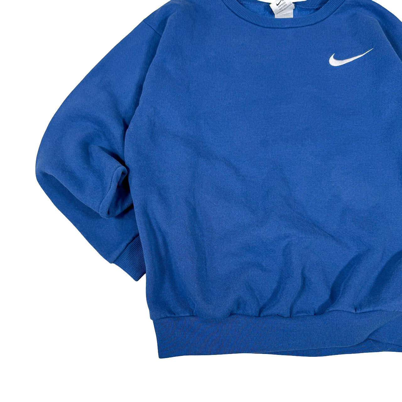 Nike Plain Navy Crewneck — 1990s Vintage Sweatshirt Size 20x23