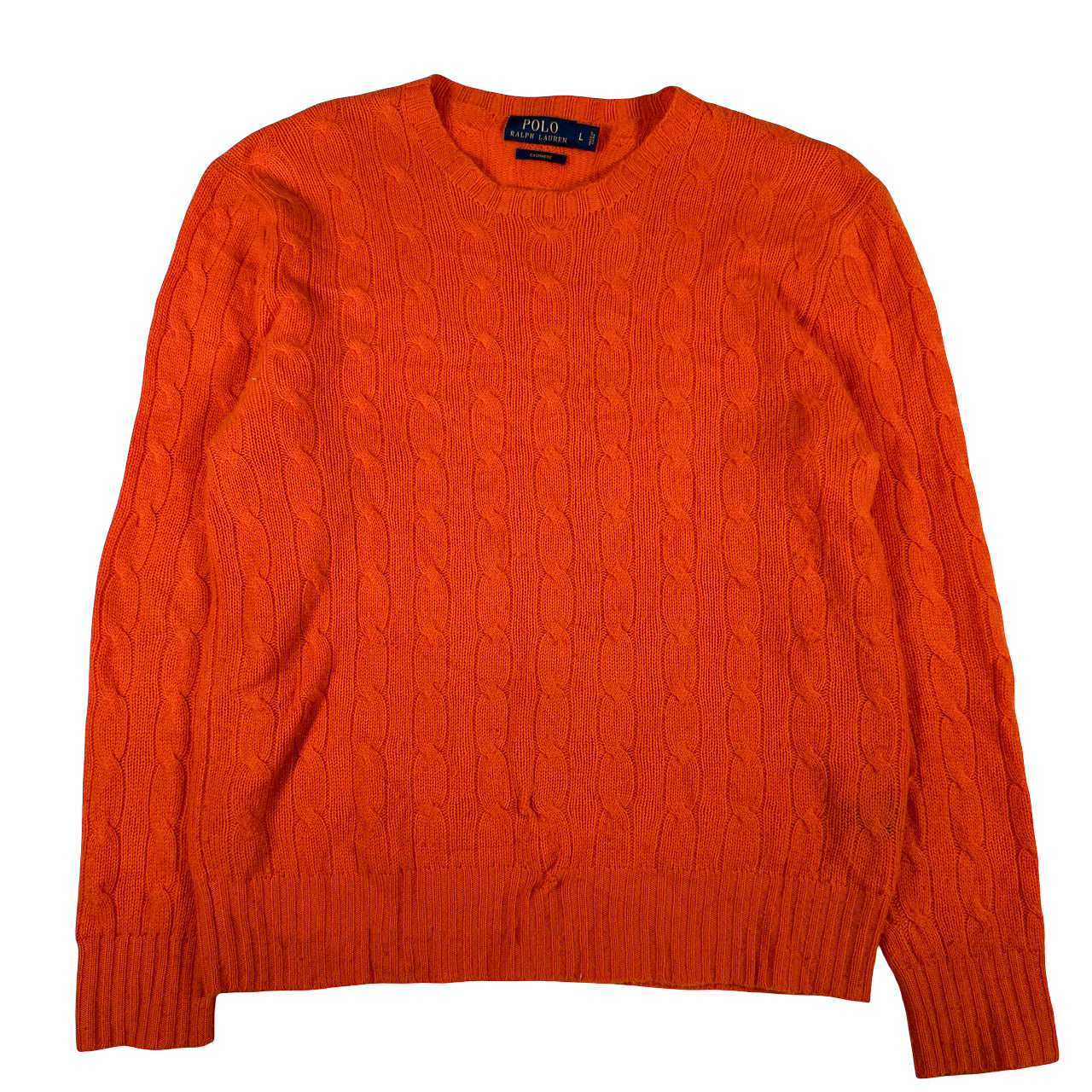 Vintage Polo Ralph Lauren Cashmere Orange Vintage Sweatshirt L