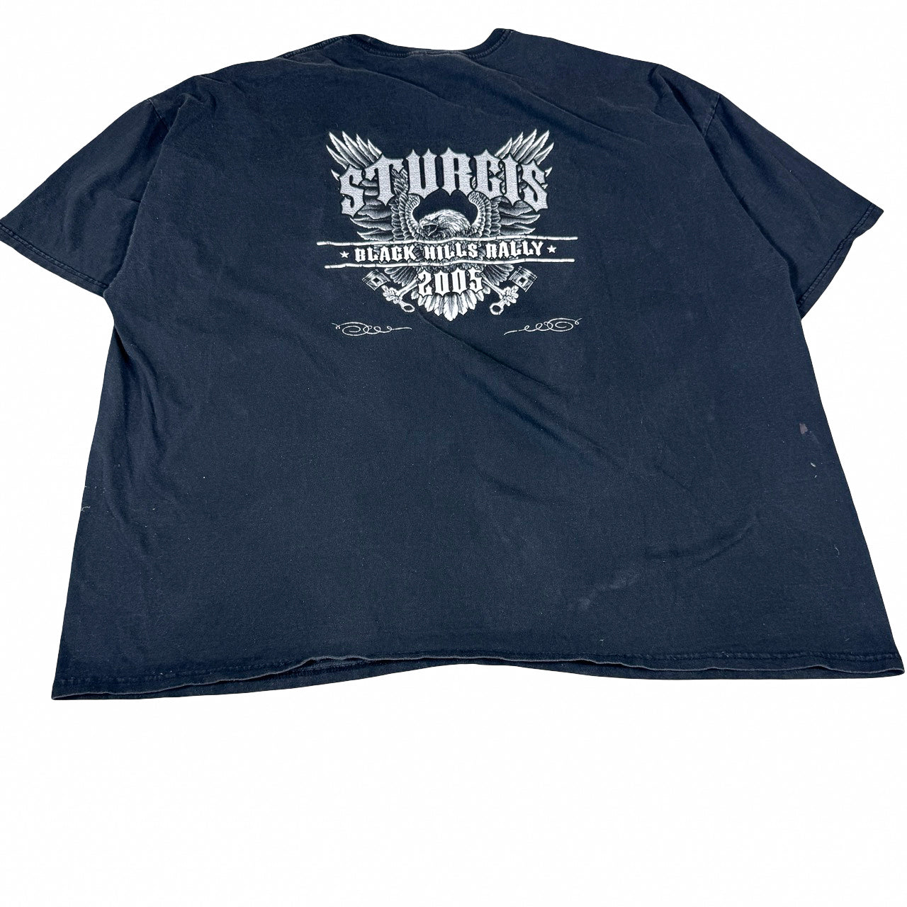 Sturgis Black Hills Rally 2005 Graphic Tee — Mid-2000s Motorcycle Event XXXXXL