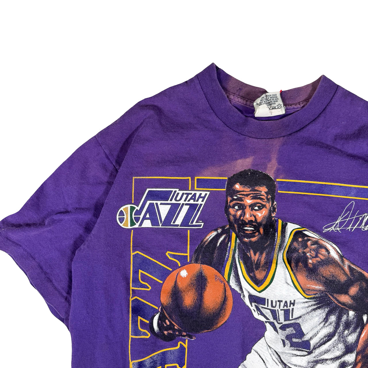 Vintage NBA Utah Jazz Karl Malone Vintage T-Shirt