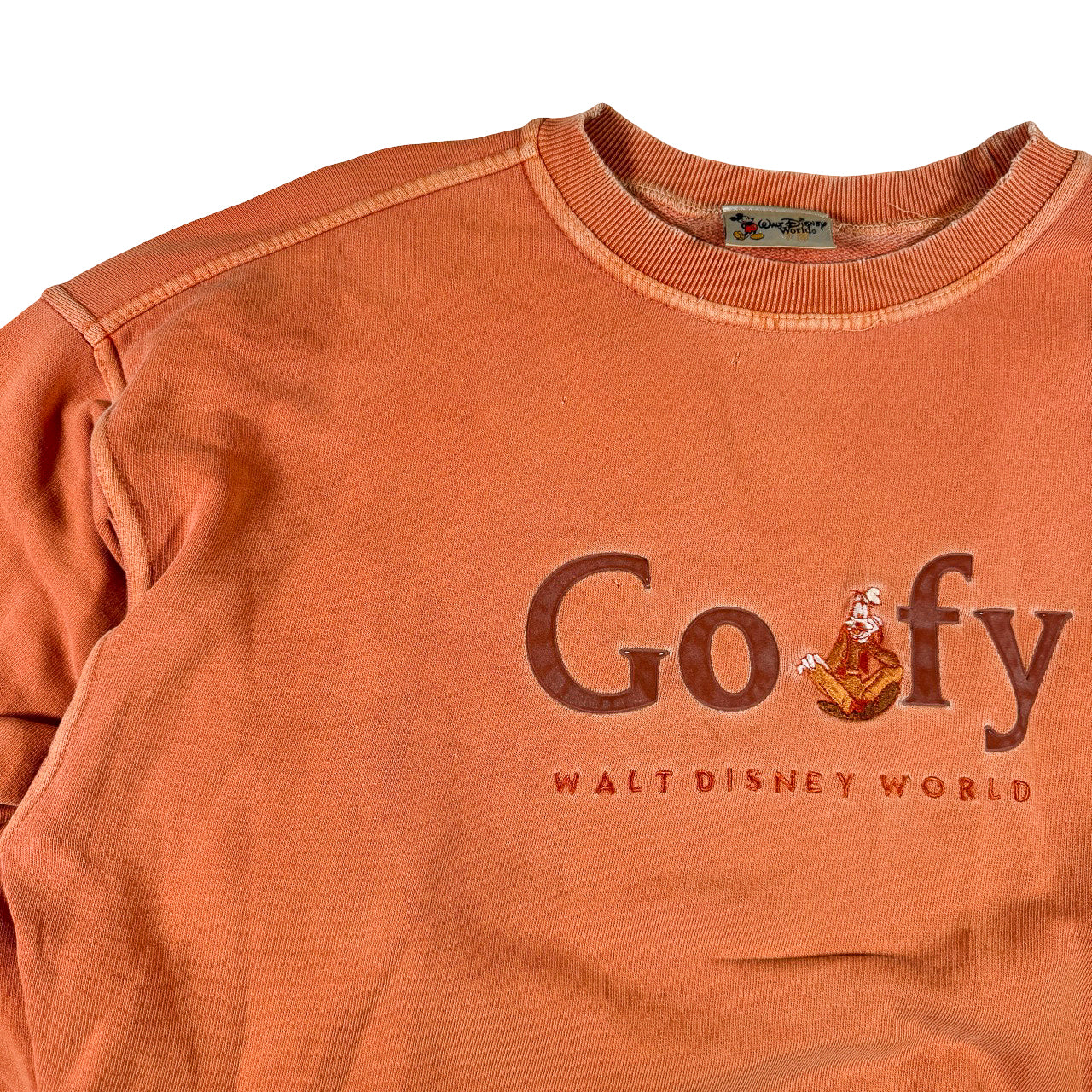 Disney Orange Goofy Vintage Sweatshirt M