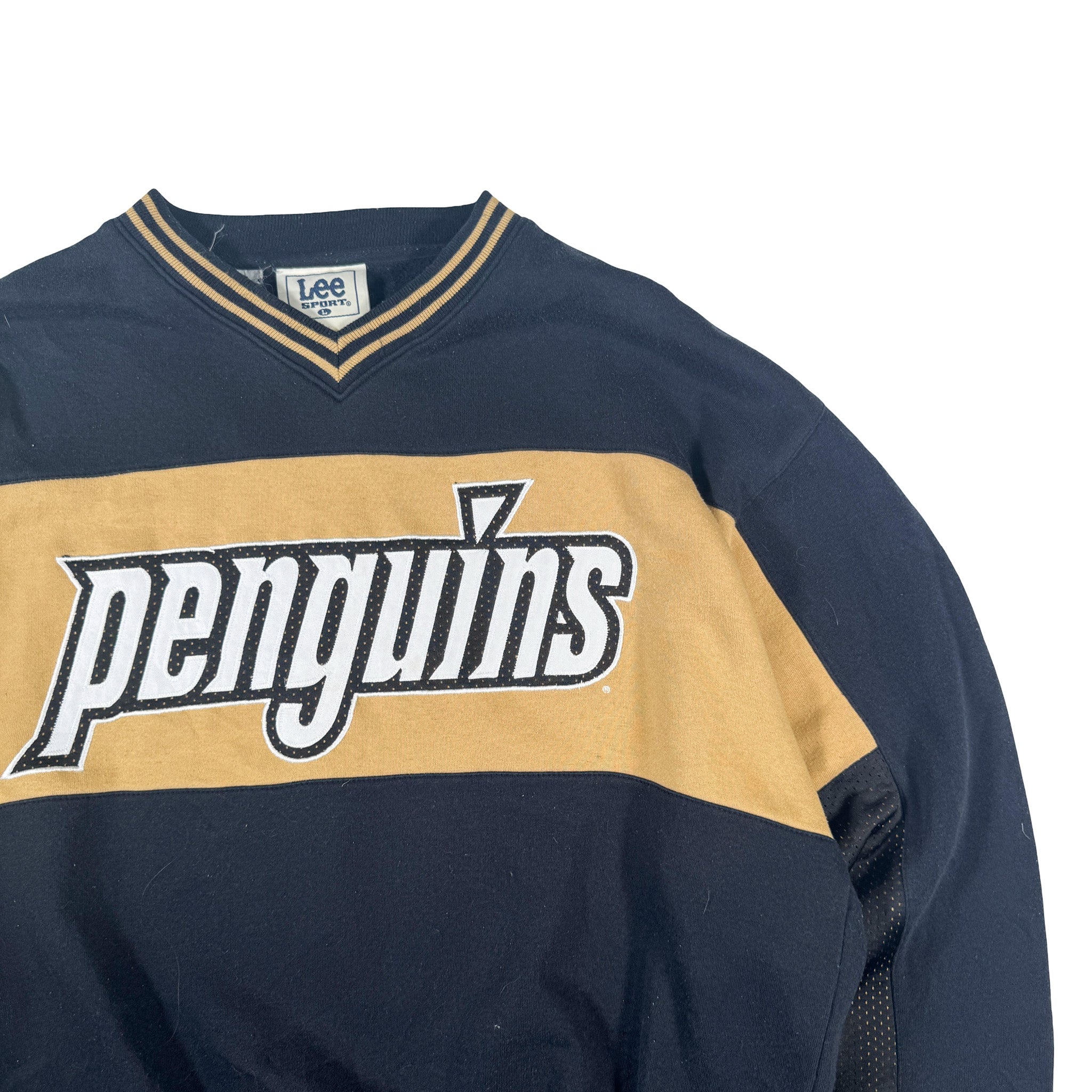 Lee Sports Embroidered Penguins Crewneck Sweatshirt L