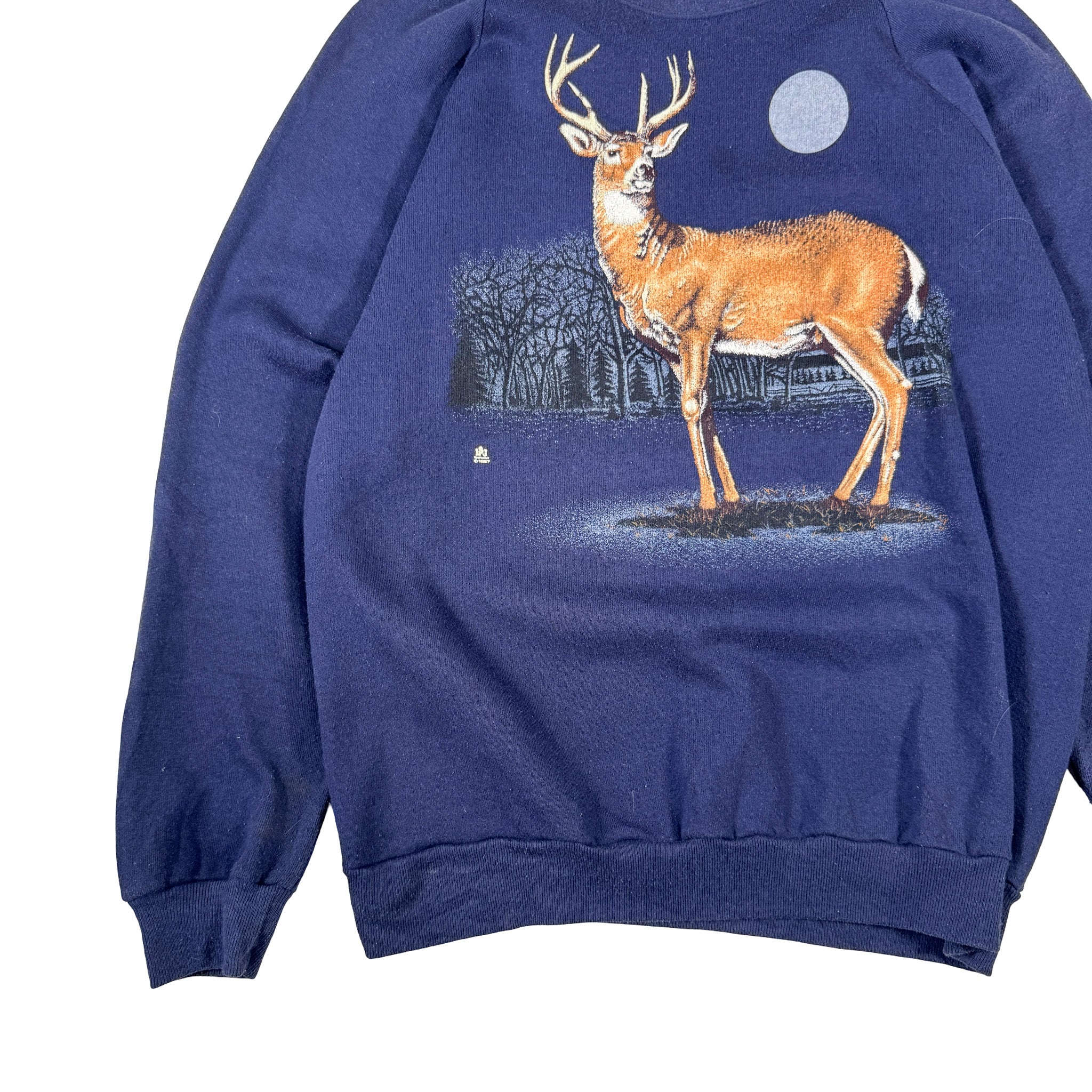 Jerzees Made in USA AOP Reindeer Sweatshirt XL