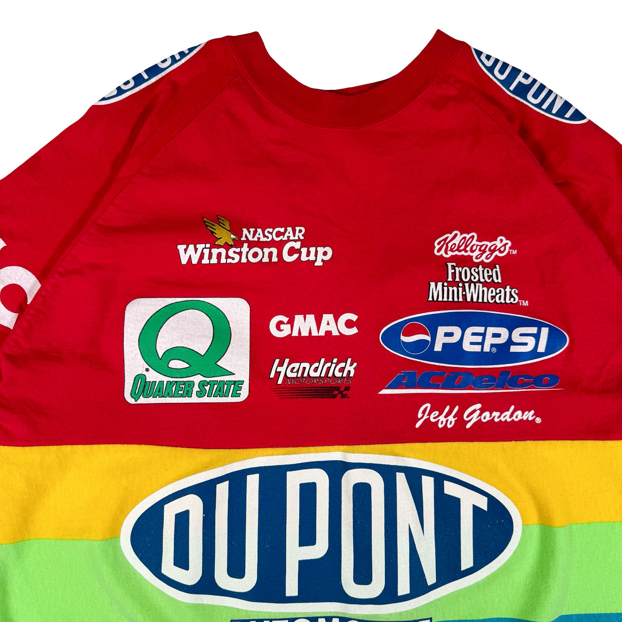 Vintage Dupont Jeff Gordon #24 all Over Print NASCAR Vintage T-Shirt XL