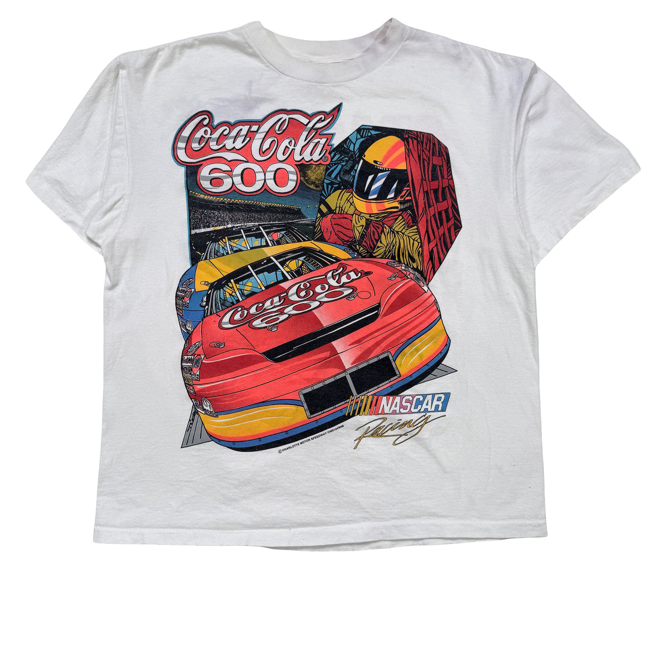 Vintage NASCAR Charlotte Nascar Coca Cola 600 Tee XL