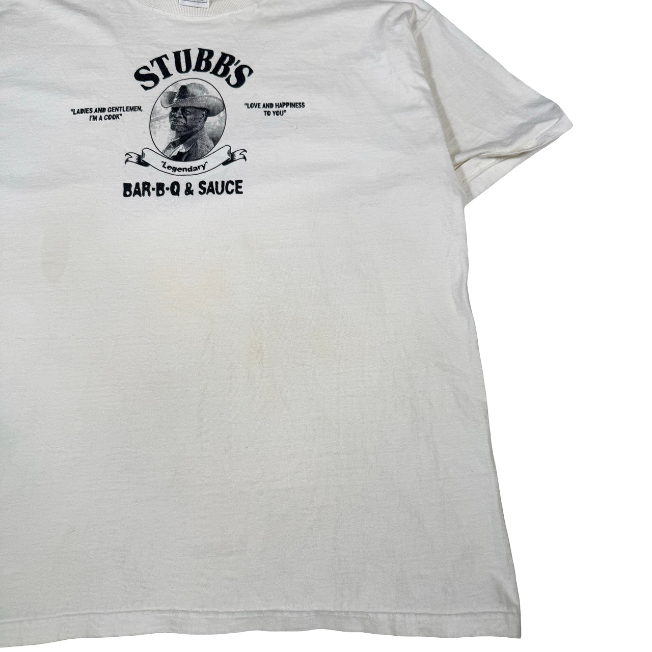 Stubbs Bar-B-Q & Sauce T-Shirt White XL
