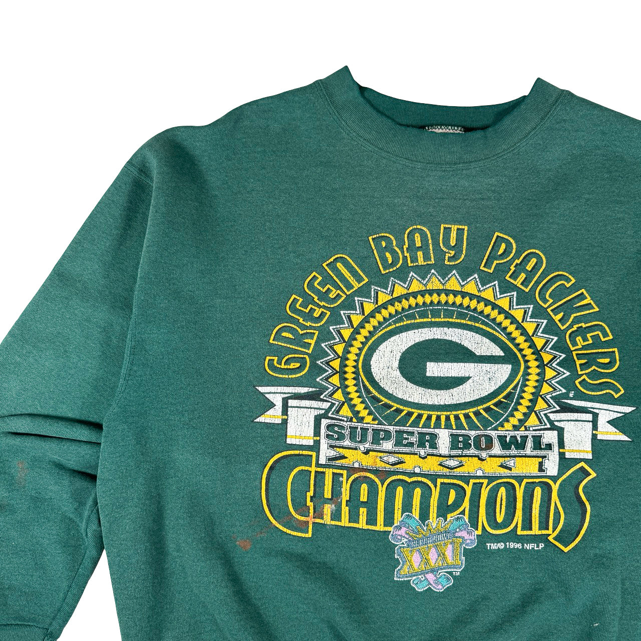 NFL Green Bay Packers Super Bowl Champions Vintage Sweatshirt L