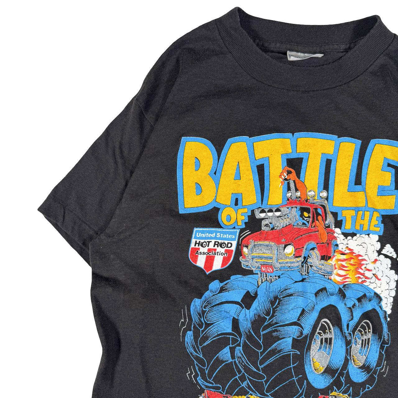 Vintage Hot Rod Battle of the Monster Trucks Vintage T-Shirt M