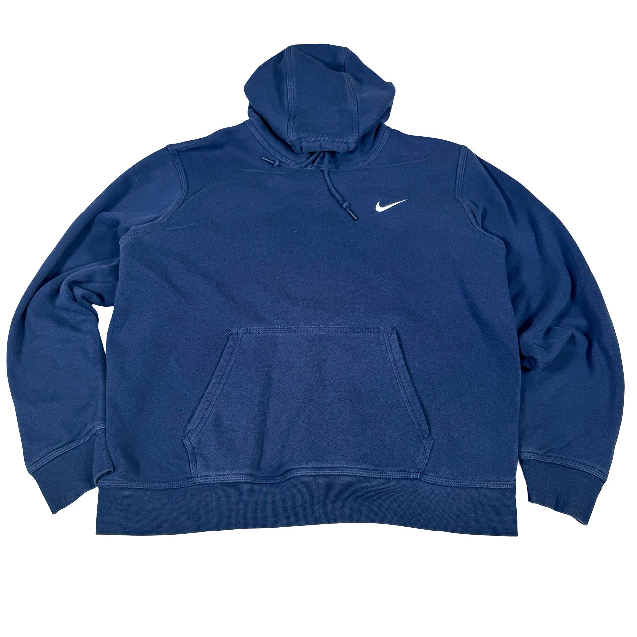 Nike Heavy Hoodie — Y2K Navy Pullover XL