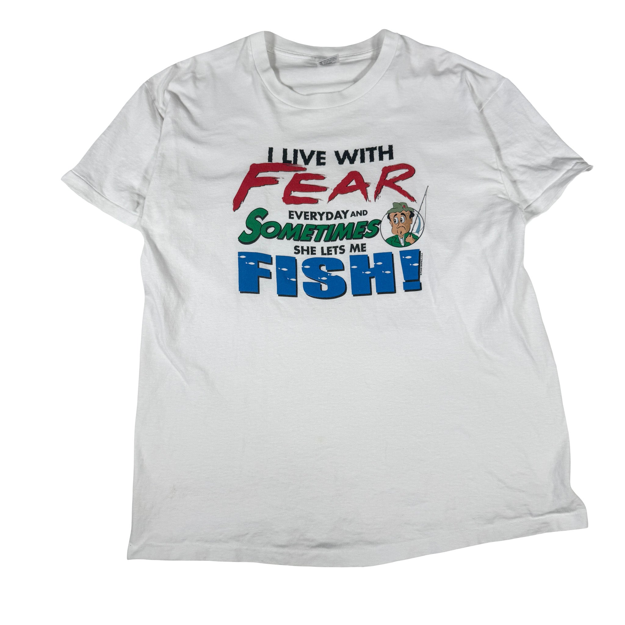 Anvil Bass Pro Shops Single Stitch Made in USA AOP Tee XL