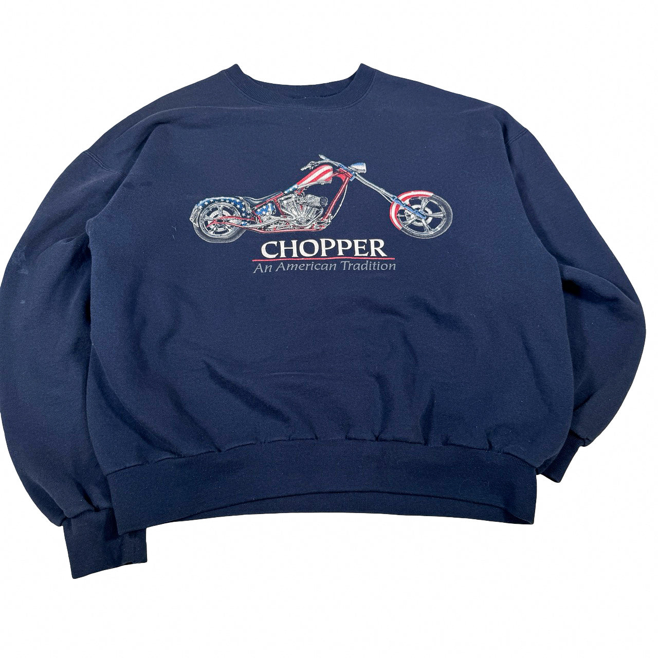 Jerzees American Tradition Chopper Crewneck Navy Size 24x24