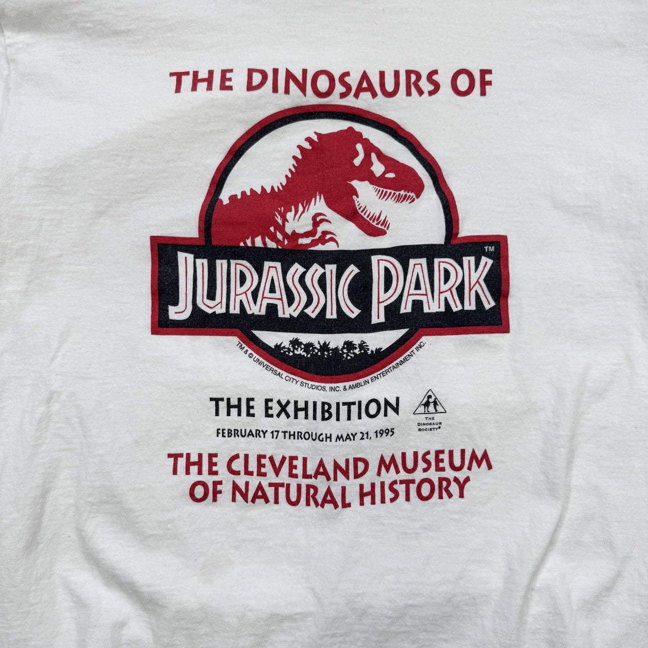 Vintage Disney Jurrasic Park Promo Tee Tee L