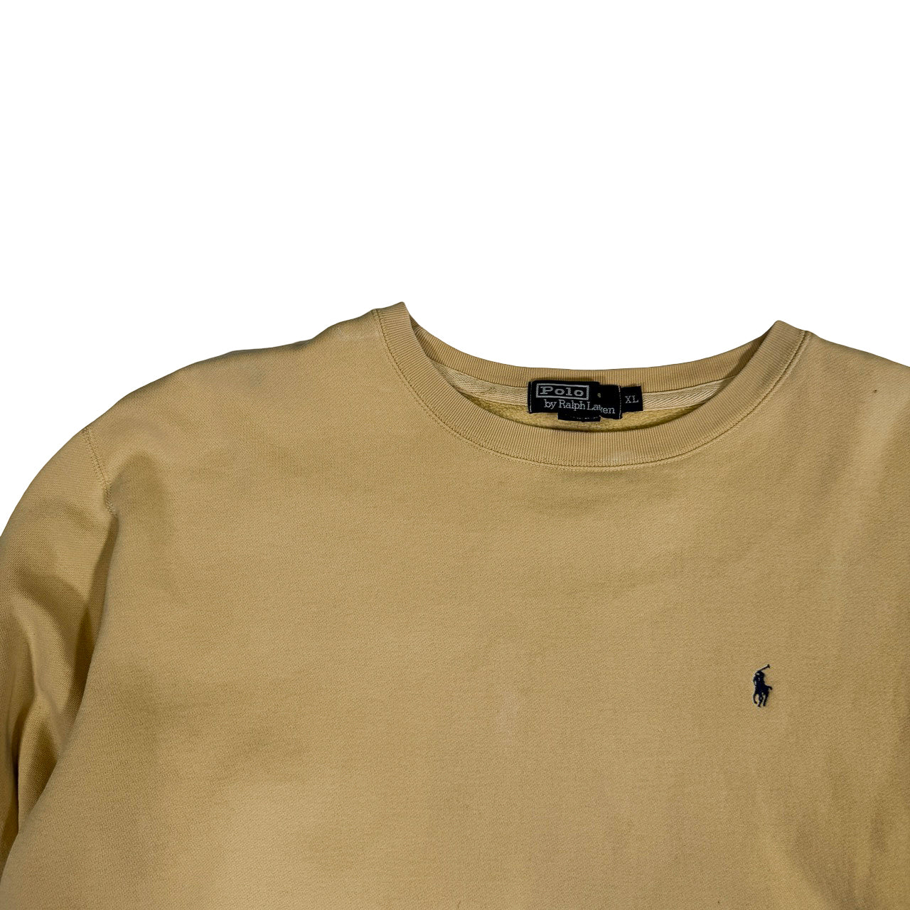 Ralph Lauren Yellow Crewneck Vintage Sweatshirt XL