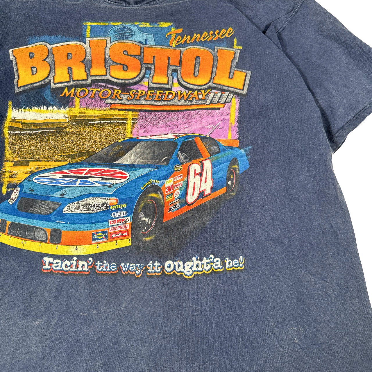 NASCAR Bristol Motor Speedway Navy T-Shirt Size XXL
