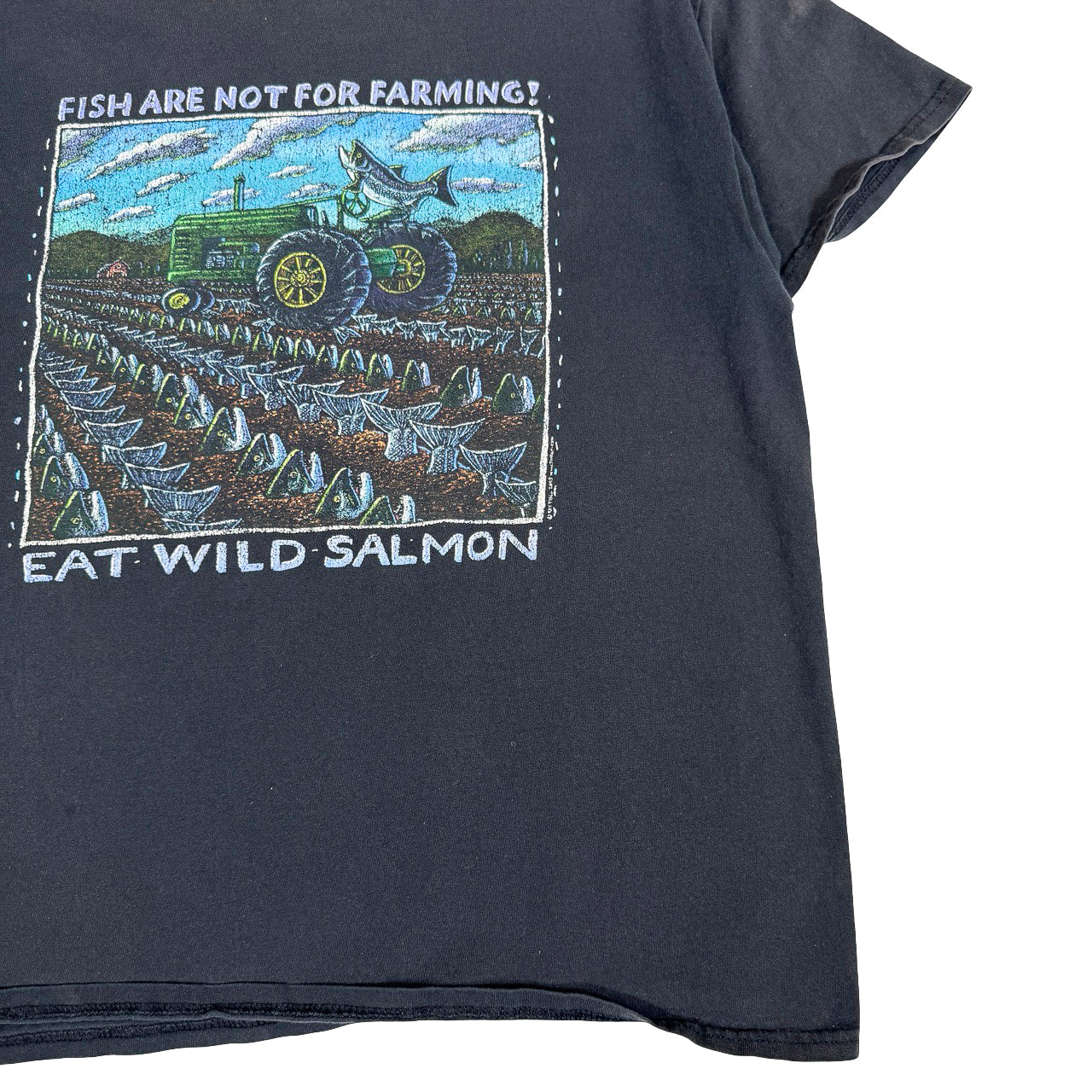 Eat Wild Salmon Vintage T-Shirt
